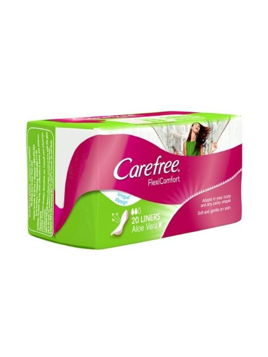 Carefree FlexiComfort Aloe Vera Panty Liners (20s) (No Color- Image 2)