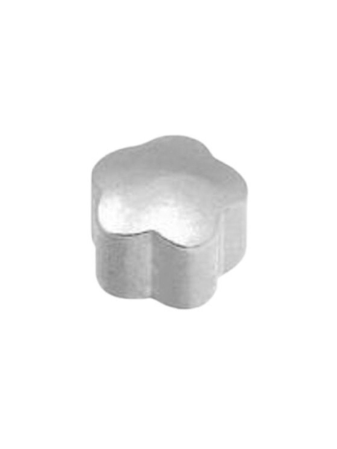 Caflon Shapes – White Stainless Regular Earrings (4mm)