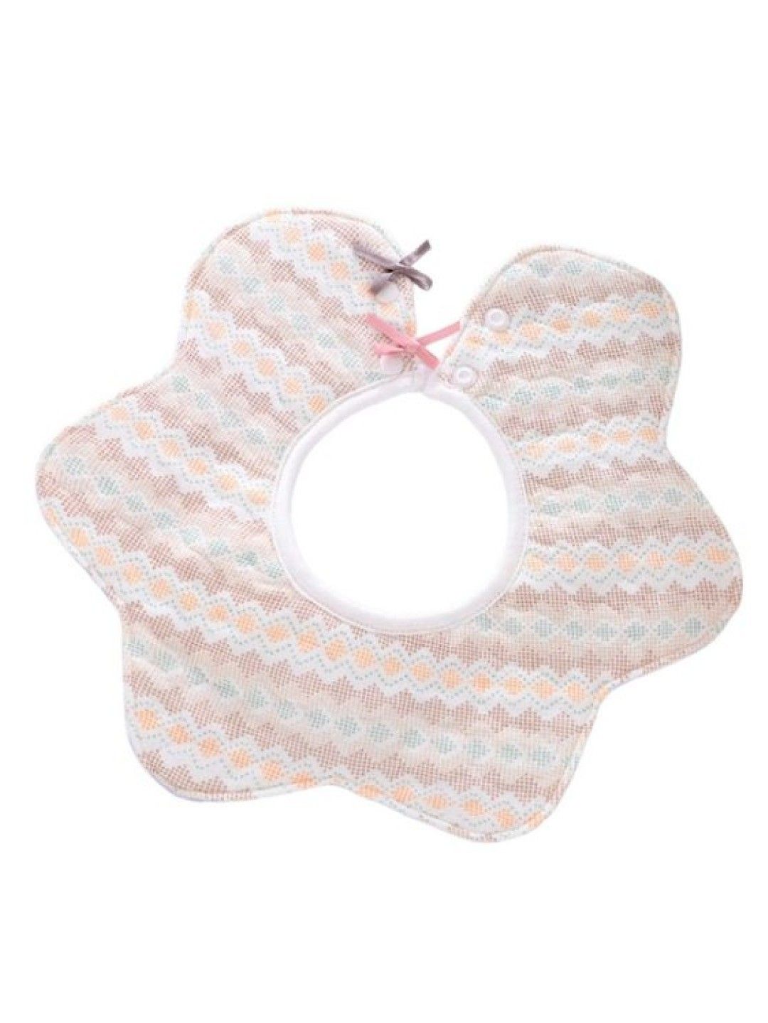 Seams 195 Flower Snap on Bibs (Multicolor- Image 1)