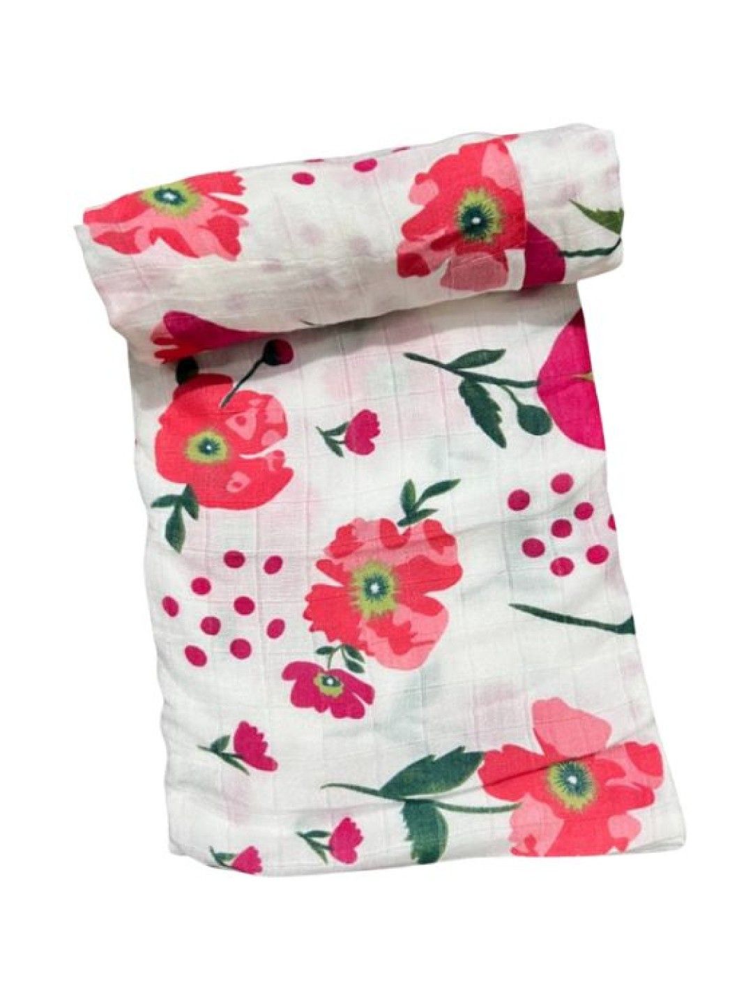 QT Hub 100% Cotton Premium Multi-Purpose Muslin Cloth Swaddle (Flower- Image 1)