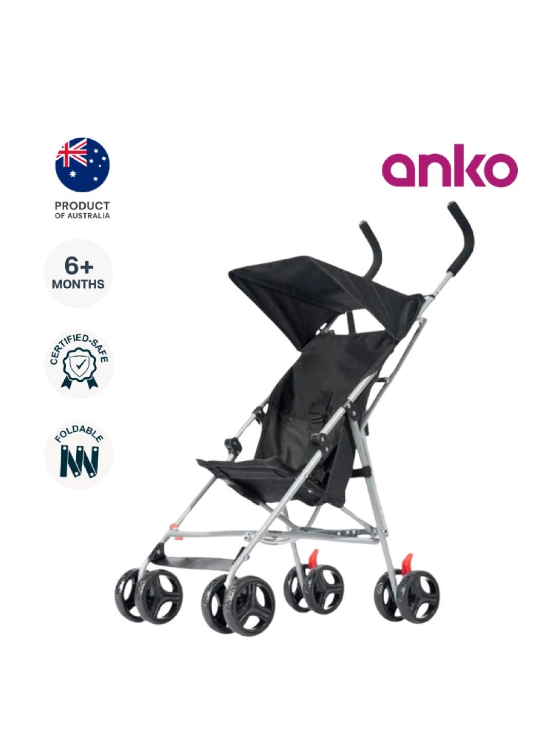 Anko Foldable & Lightweight Upright Stroller (No Color- Image 1)