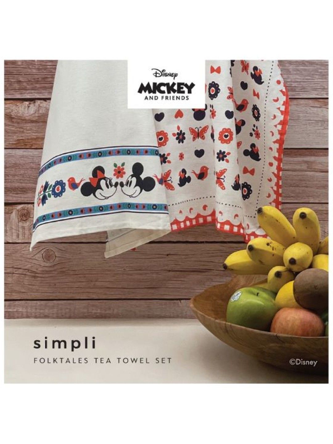 Zippies Simpli Disney Home Tea Towel Collection (Set of 2) (Folktale- Image 4)