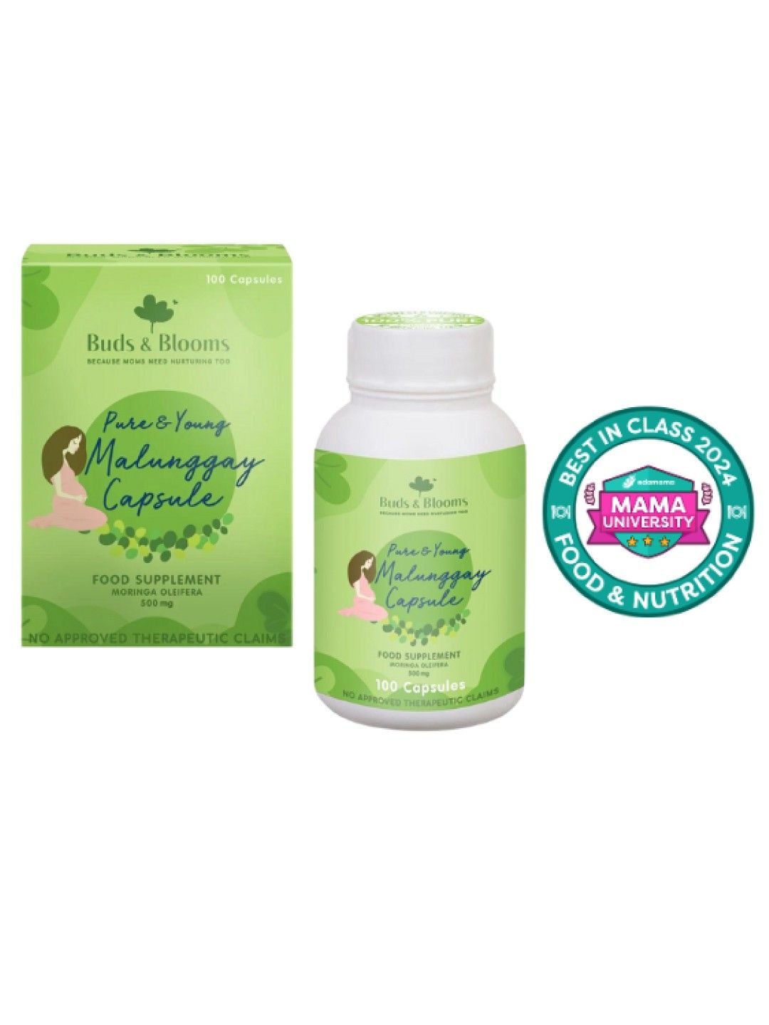 Buds & Blooms Pure & Young Malunggay Capsules (100 pcs)