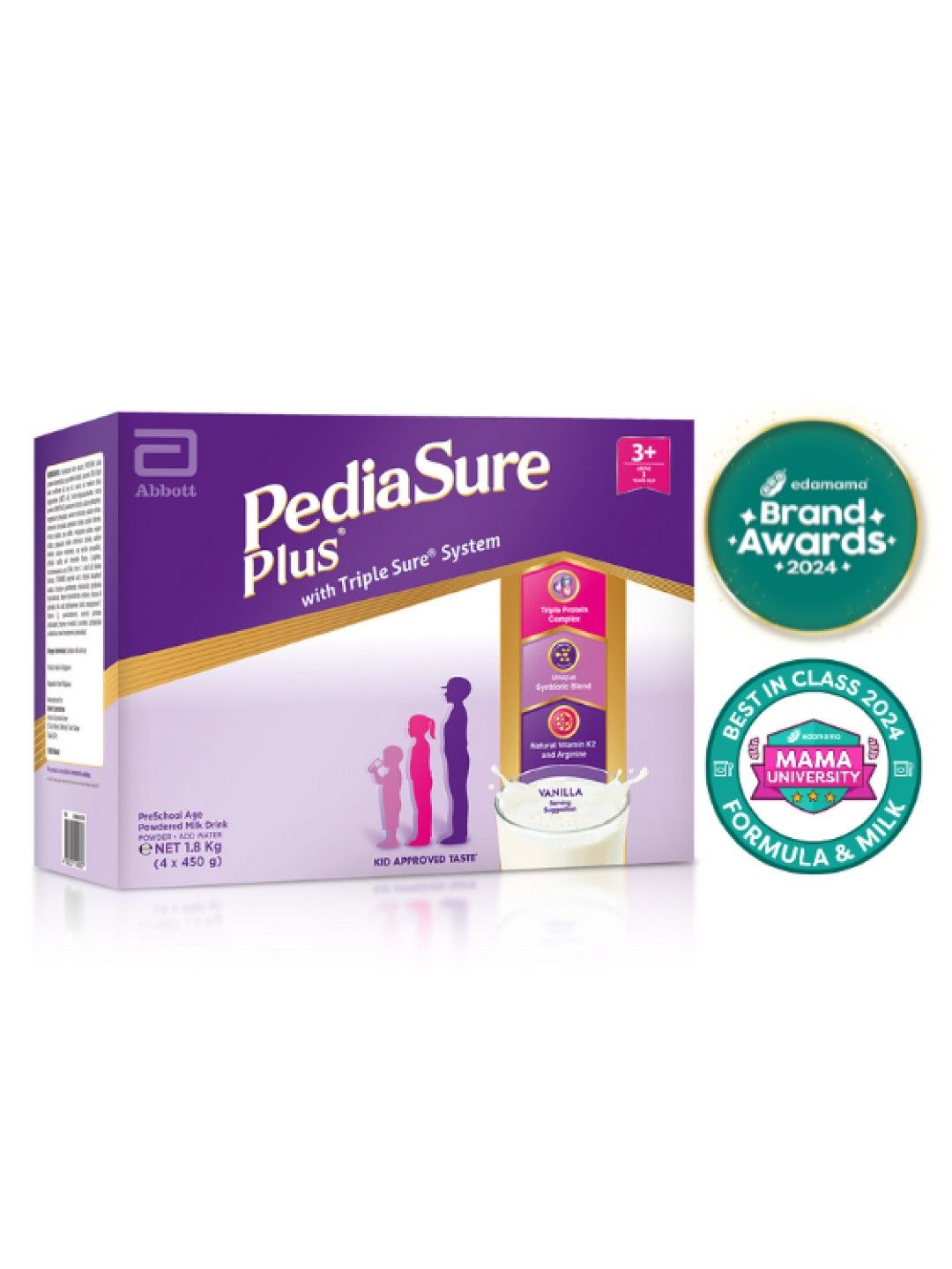 Pediasure Plus Pediasure Plus Vanilla For Kids Above 3 Years Old (1.8kg) (No Color- Image 1)