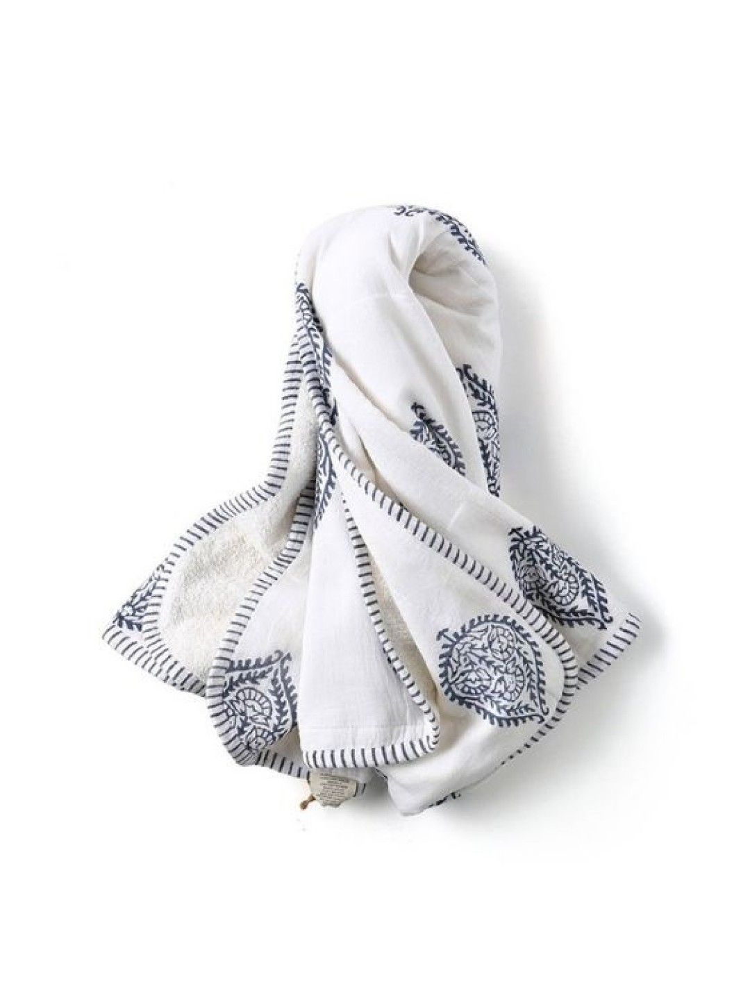 Malabar Baby Handmade Block-Printed Towels - Fort (No Color- Image 1)