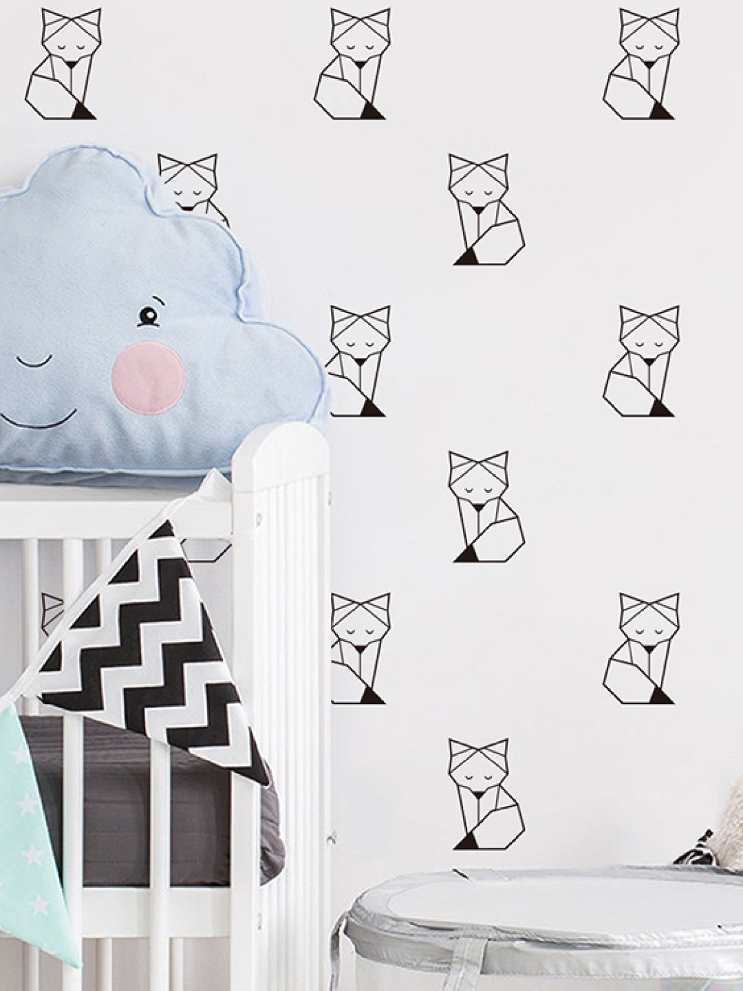 Baboo Basix Foxy Baby Peel and Stick DIY Wall Decals (No Color- Image 2)