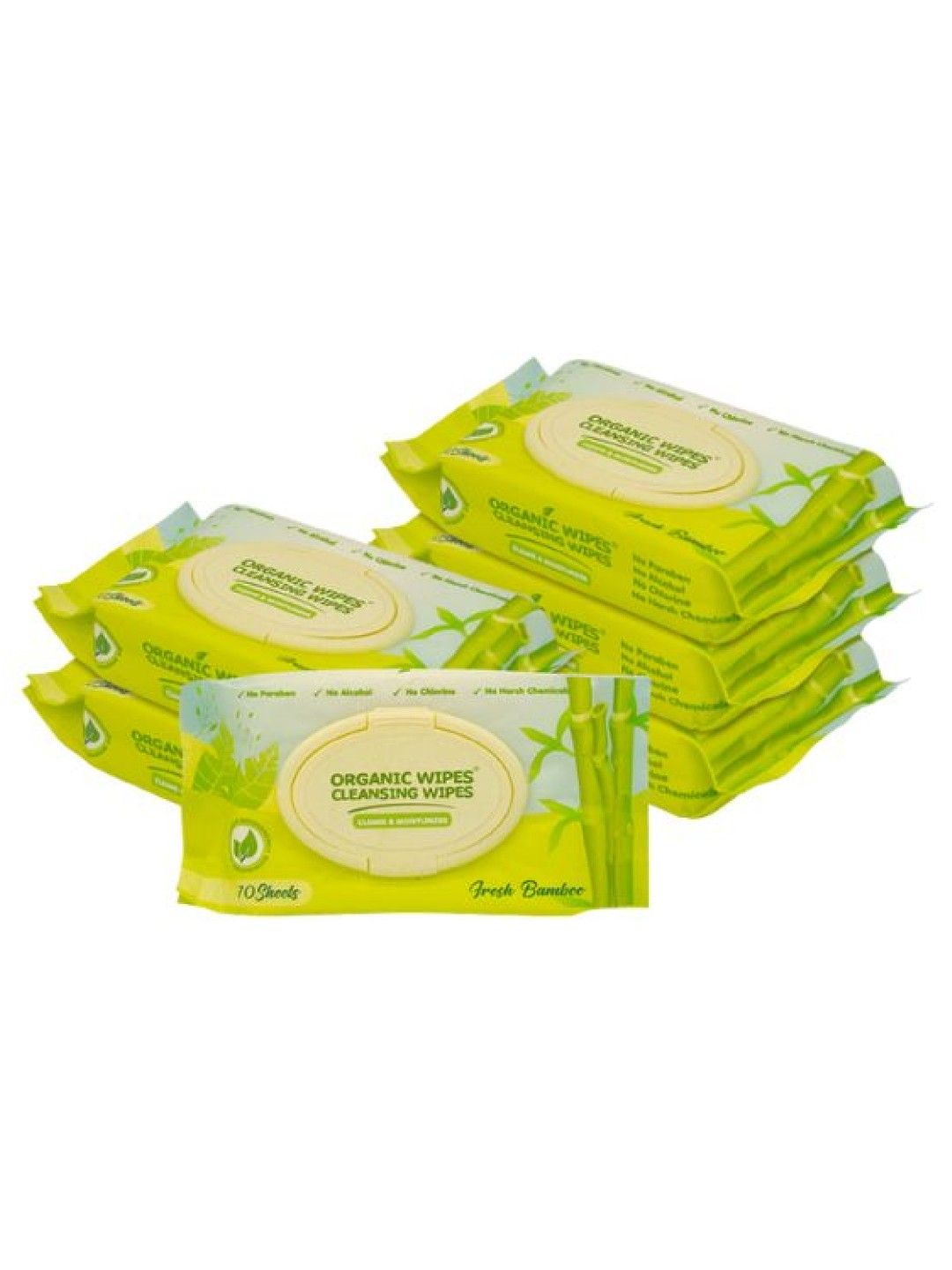 Organic Baby Wipes Organic Wipes Cleansing Wipes Fresh Bamboo (70s x 6-pack)