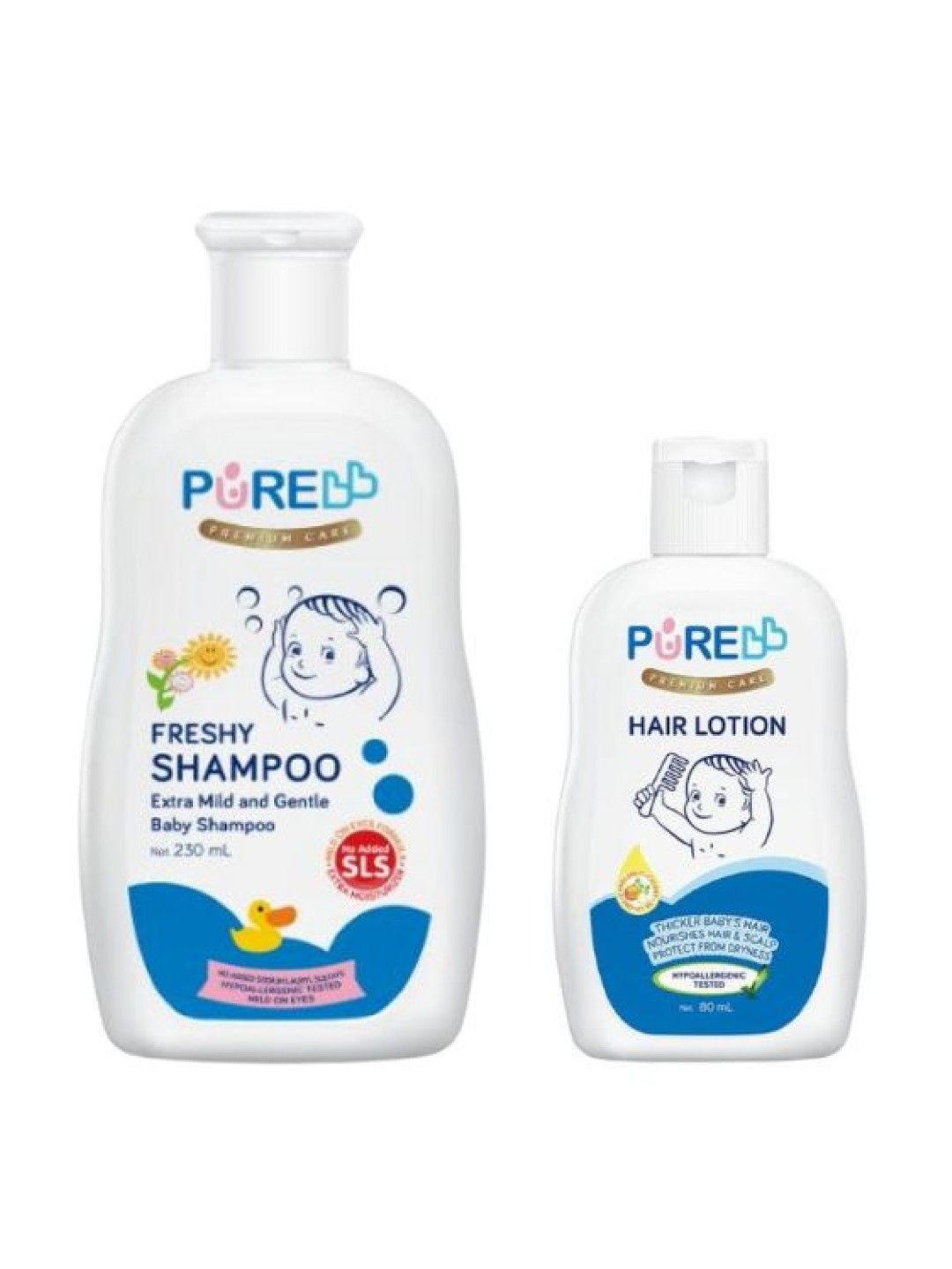 PureBB Freshy Shampoo (230ml) and Hair Lotion (80ml) Bundle (No Color- Image 1)