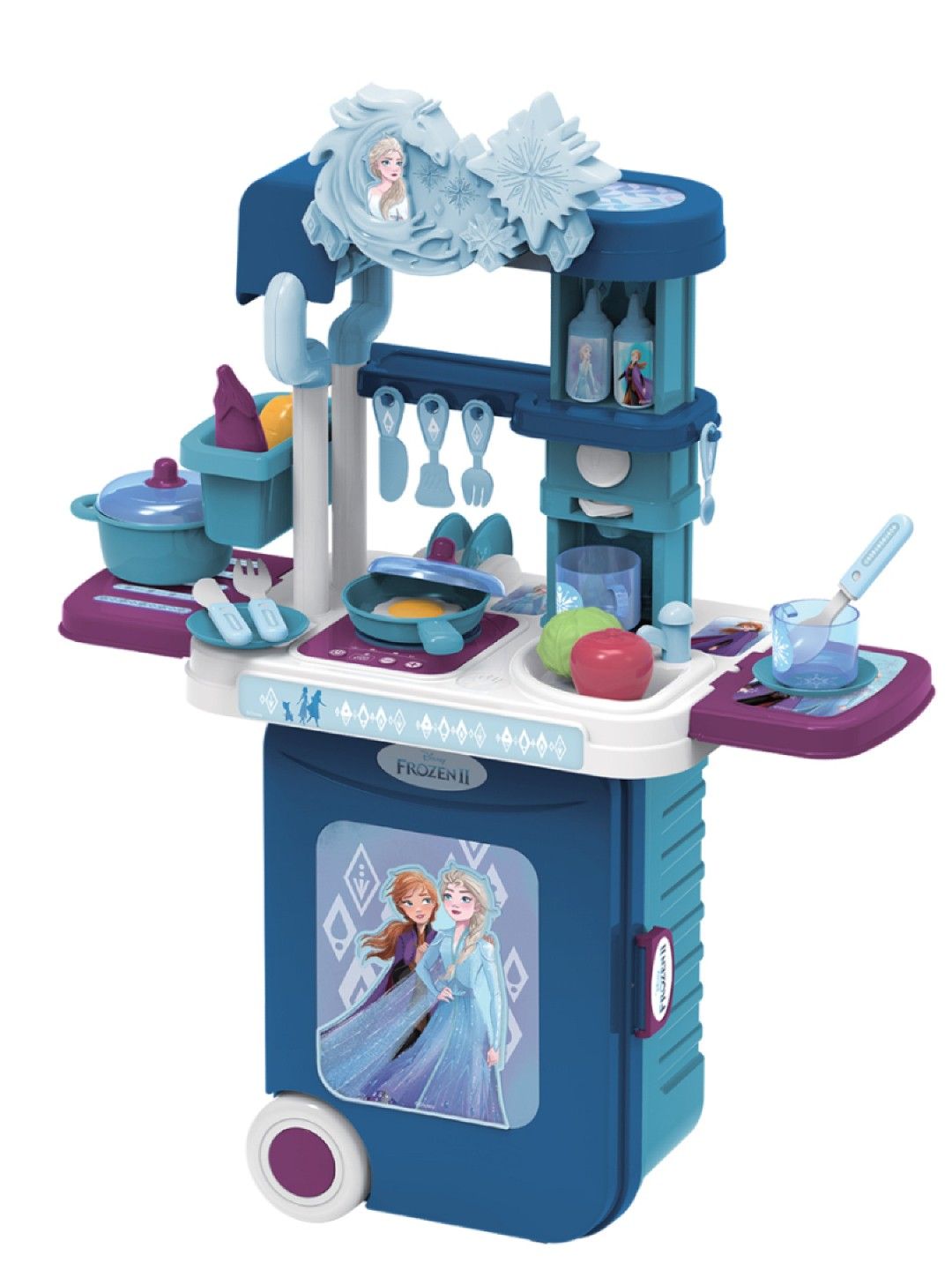 Disney Frozen II Tableware Set Suitcase (Blue- Image 2)