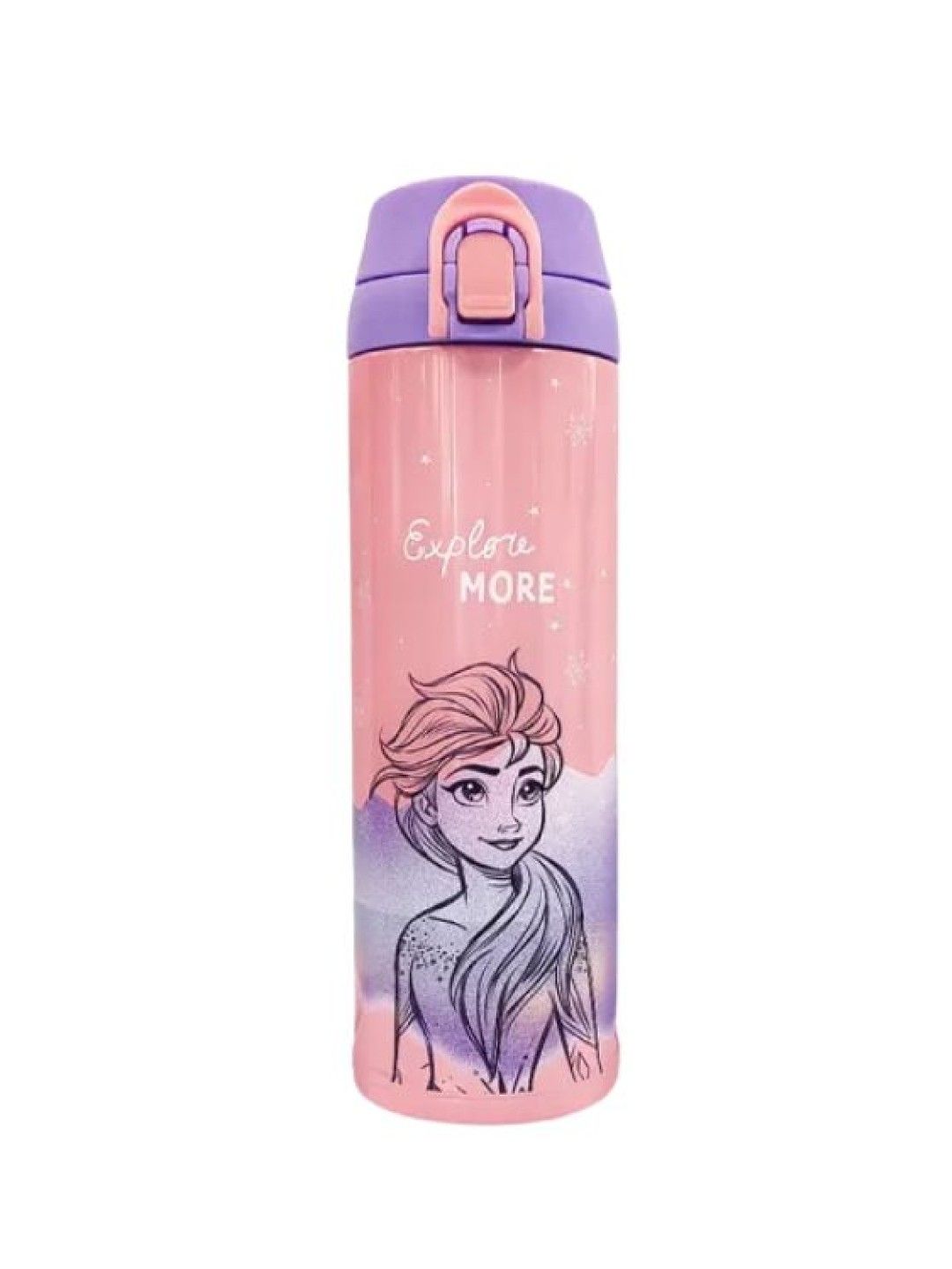 Zippies Lab Disney Marvel Flip Top Insulated Water Bottle (480ml) (Frozen Frosted Lights- Image 1)