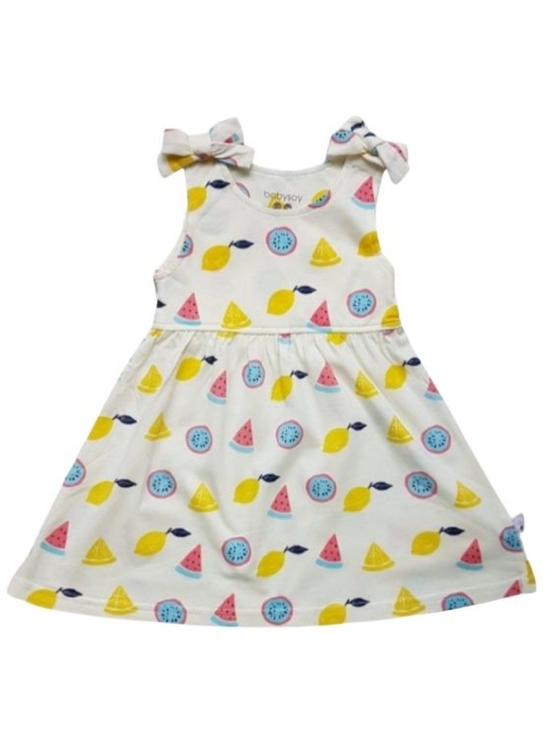 Babysoy Fruits Bow Knot Shoulder Dress