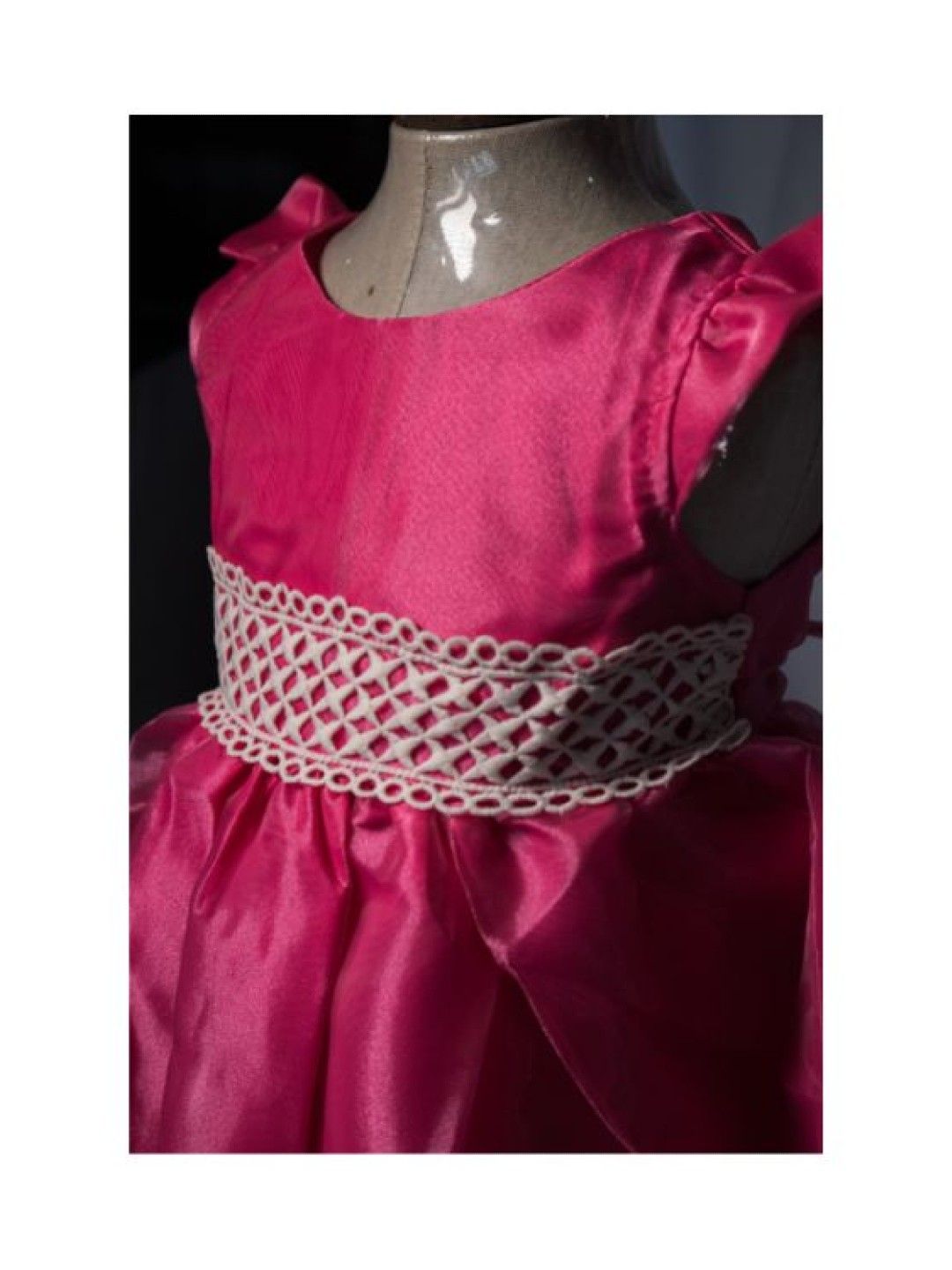 Bebeta Formal Dress (Ruffle Sleeve) (Fuschia- Image 2)