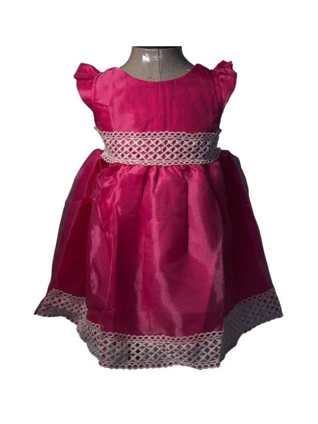 Bebeta Formal Dress (Ruffle Sleeve) (Fuschia- Image 1)