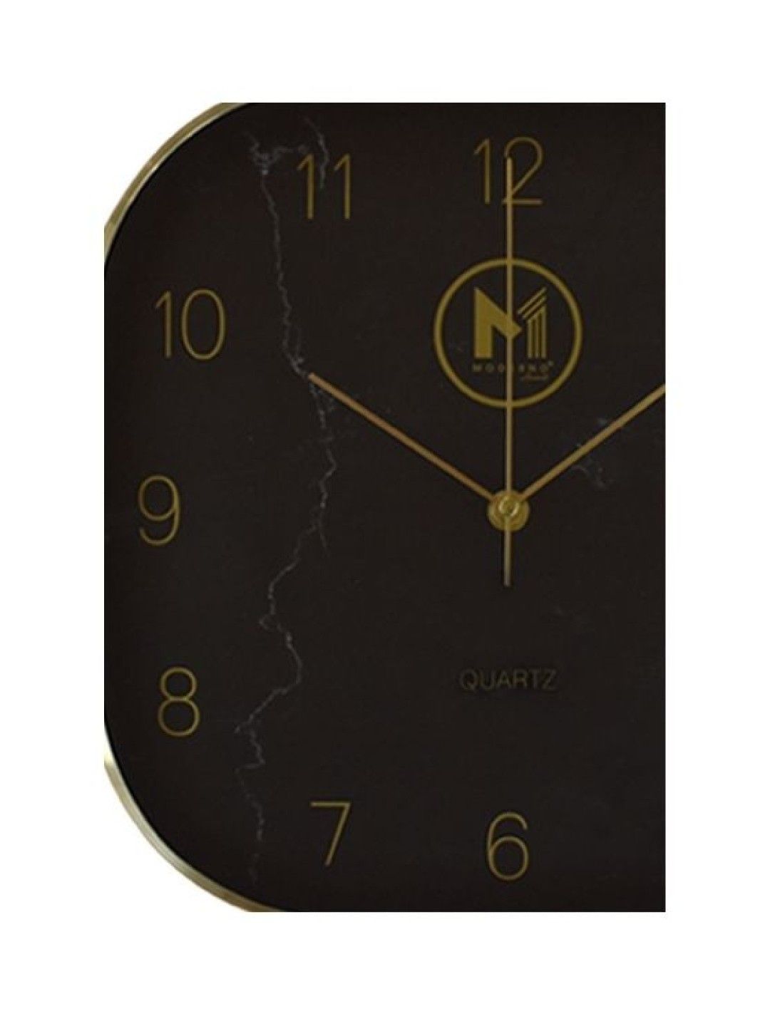 Sunbeams Lifestyle Moderno Premium Wall Clock Metallic Marble Finish Dial (Gold- Image 2)