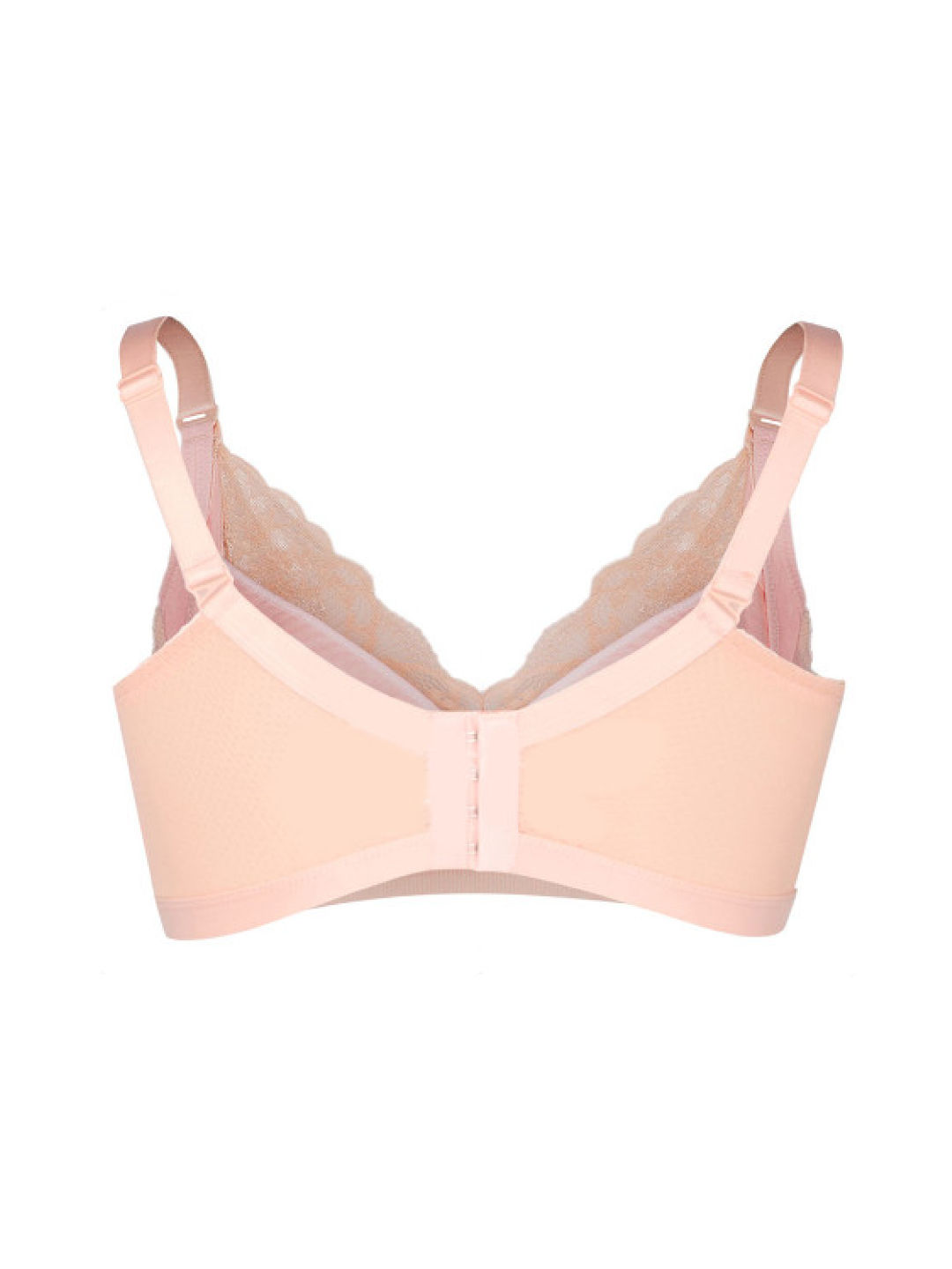 Bosom Buds Gabrielle Lace Nursing Bra (Peach- Image 2)