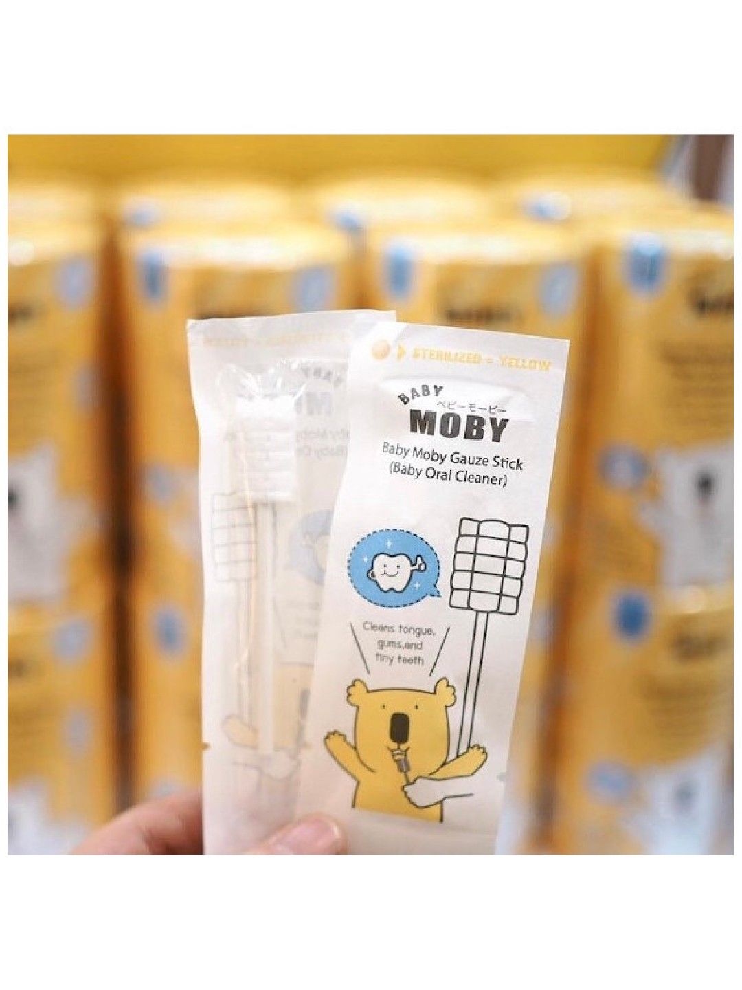 Baby Moby Gauze Stick (Baby Oral Cleaner) (No Color- Image 3)