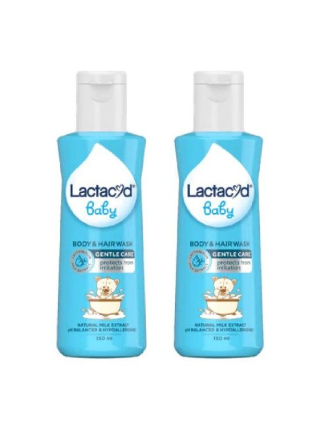 Lactacyd Baby Gentle Care 2-in-1 Body & Hair Wash (150ml) Bundle of 2