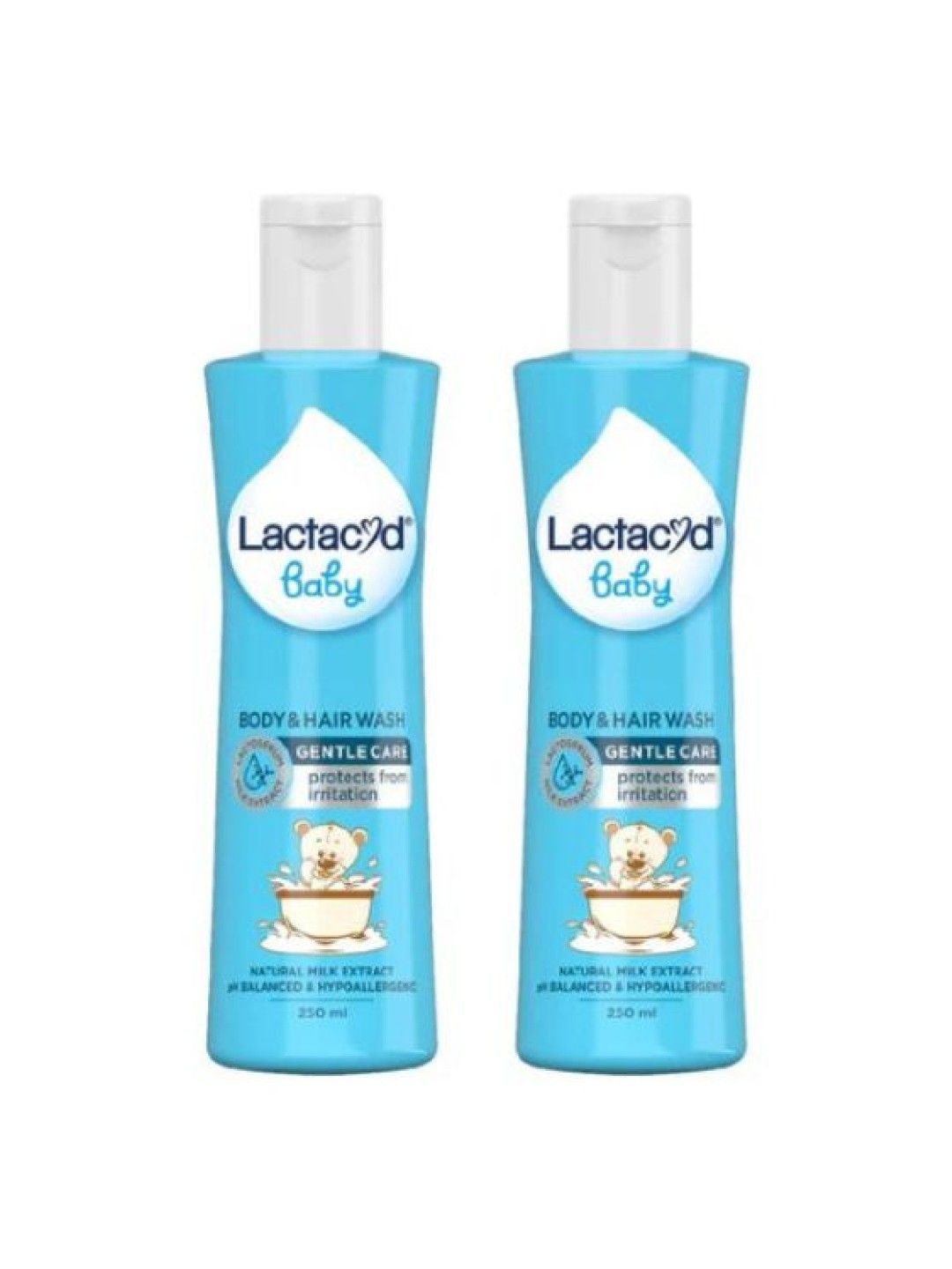 Lactacyd Baby Gentle Care 2-in-1 Body & Hair Wash (250ml) Bundle of 2