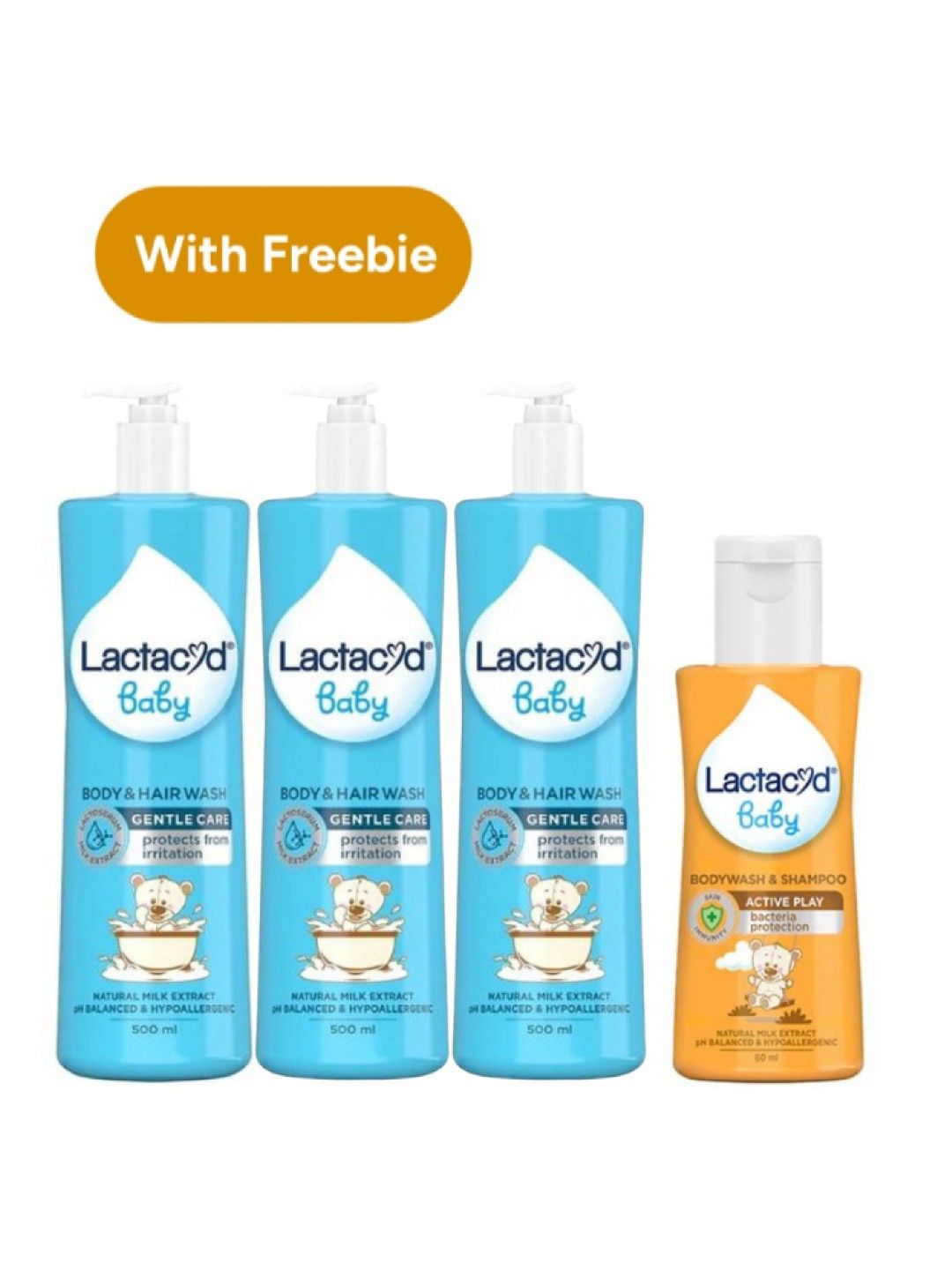 Lactacyd Baby Gentle Care Body Hair Wash (500ml… edamama