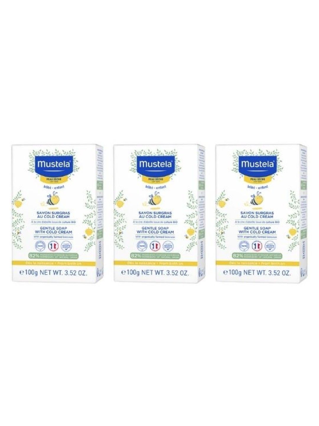 Mustela Gentle Soap with Cold Cream (100g)  3 pack