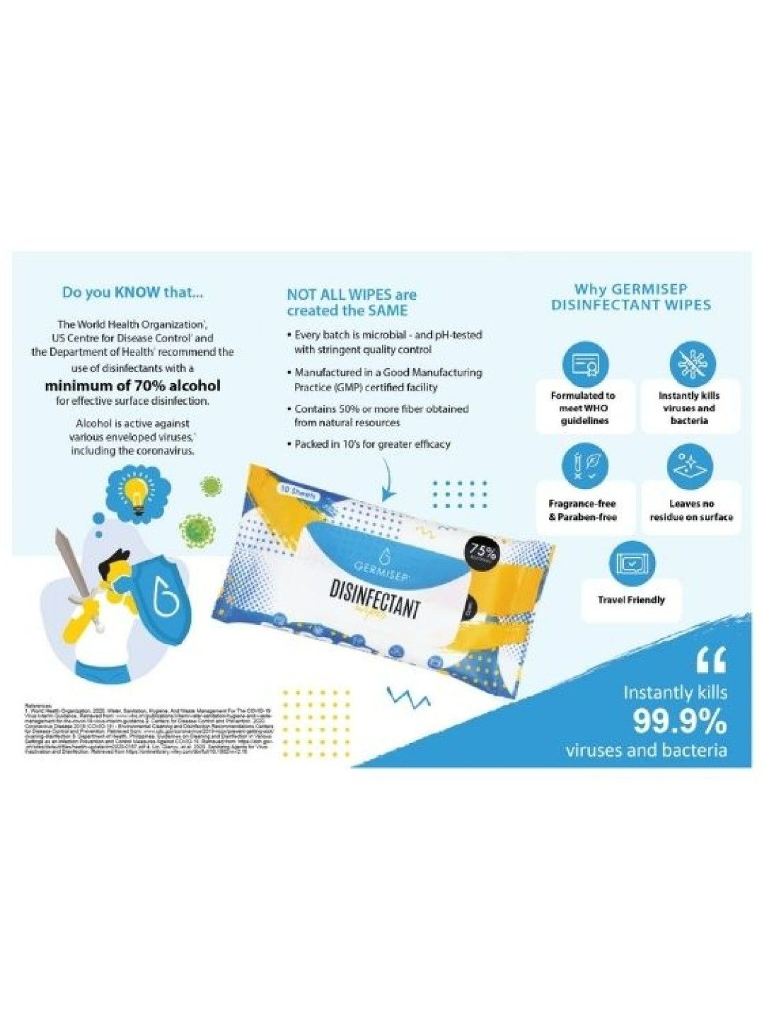 Germisep Disinfectant Wipes (No Color- Image 2)