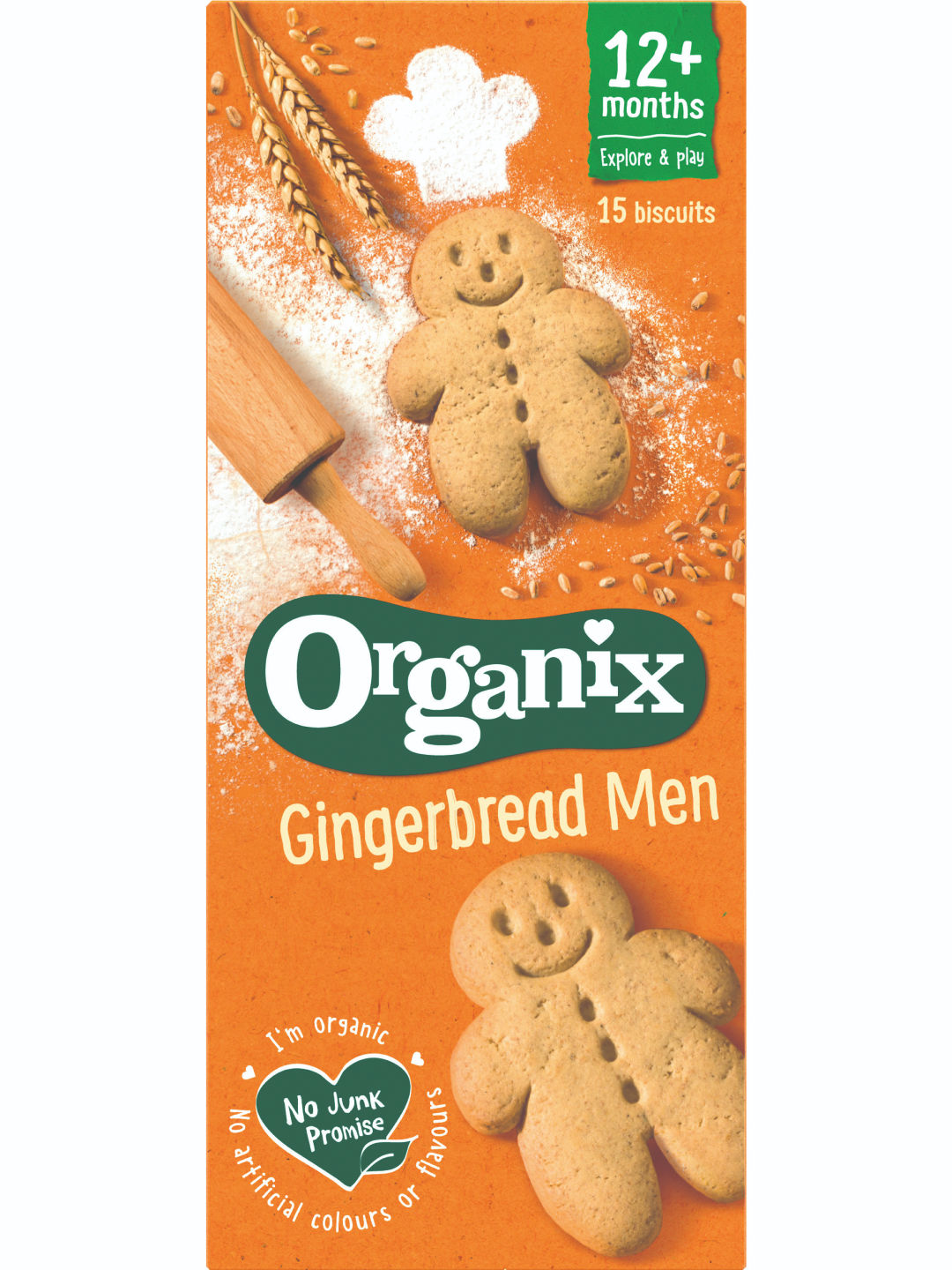 Organix Gingerbread Men Biscuits (No Color- Image 1)