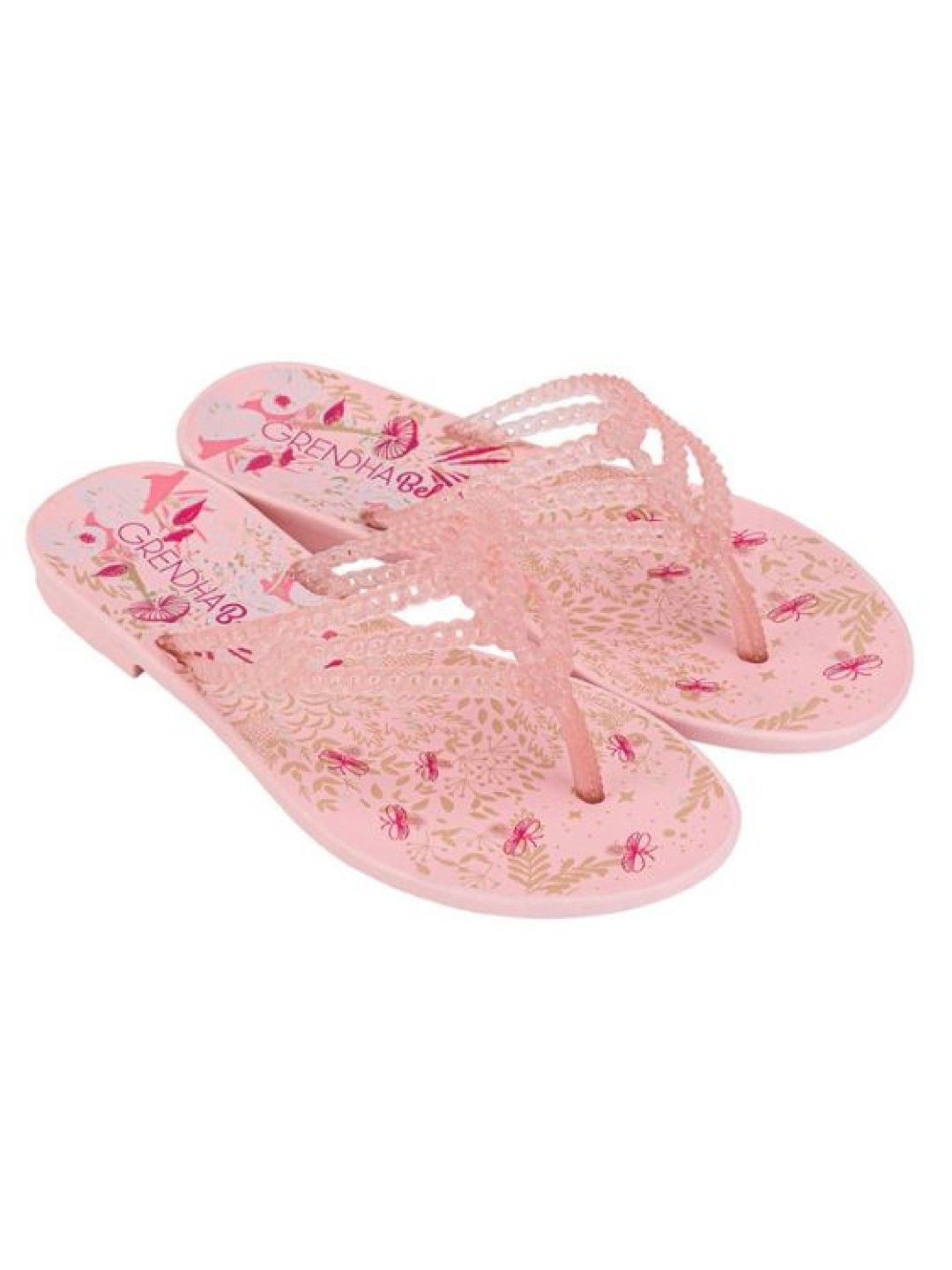 Grendha Bela Acampamento Kids Sandals (Glitter Light Pink- Image 2)