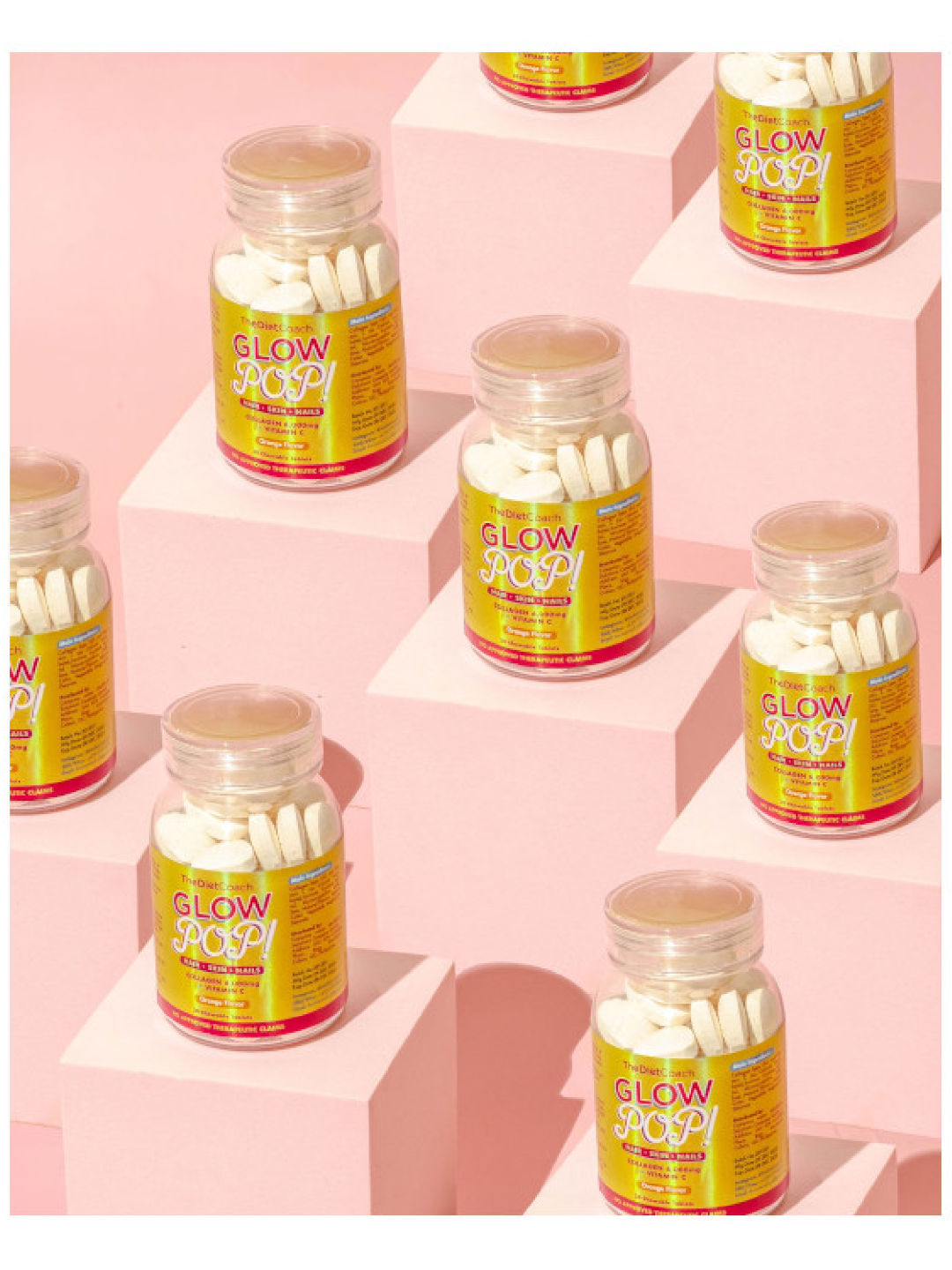 The Diet Coach Glow Pop! Chewable Collagen with Vitamin C (30 Capsules) (No Color- Image 3)