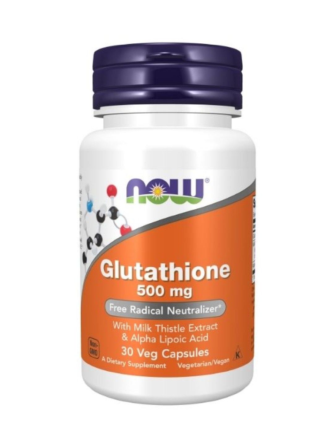 Now Glutathione 500mg (30 Veg Capsules)