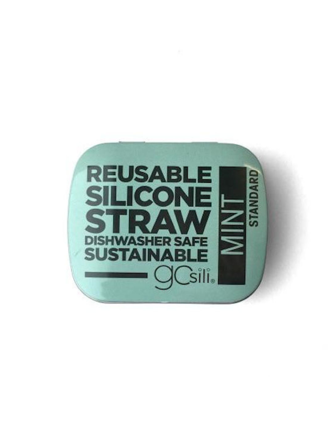GoSili Reusable Standard Silicone Straw with Travel Tin Case