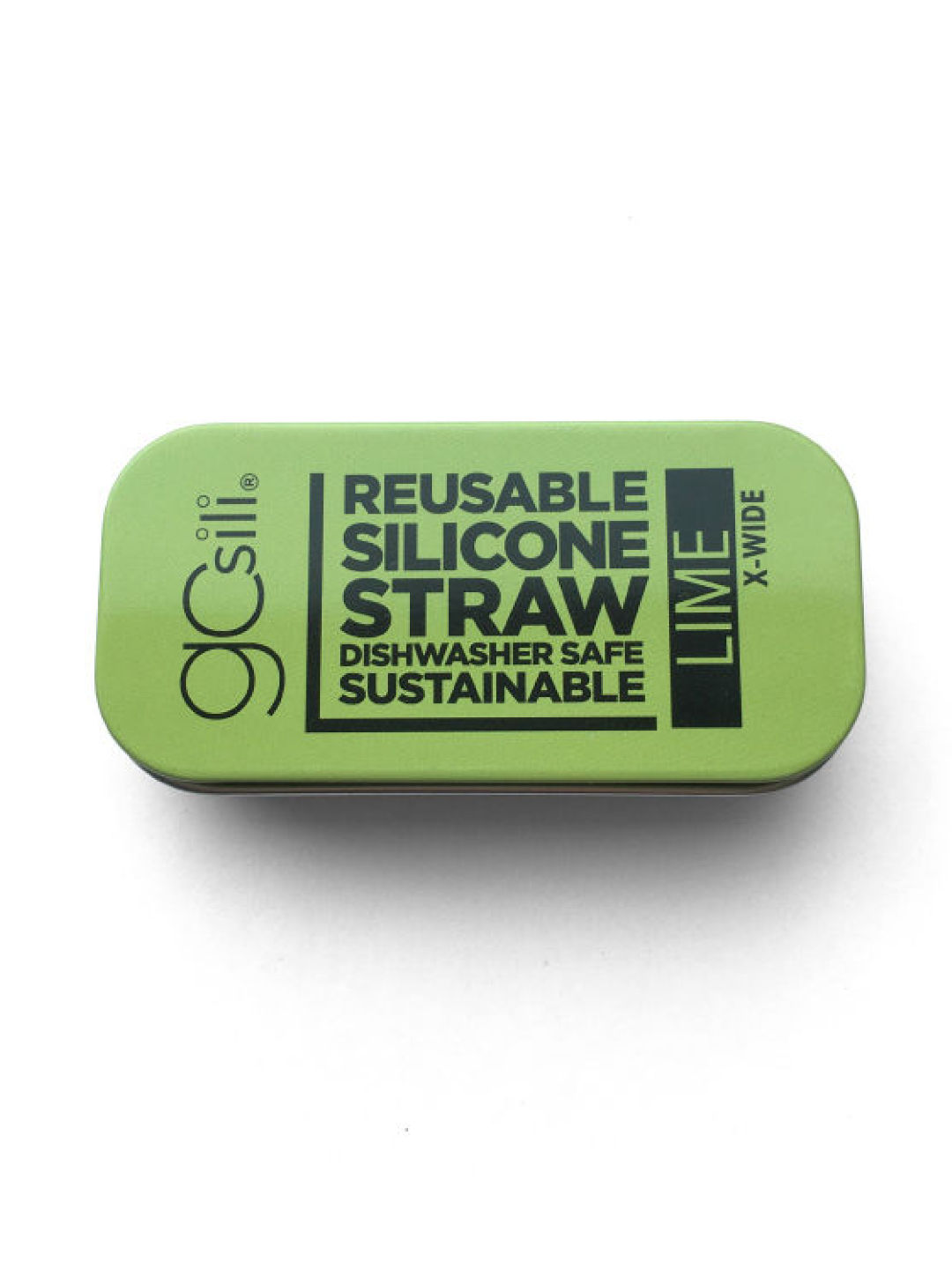 GoSili Cobalt & Mint Reusable Standard Straw Tins