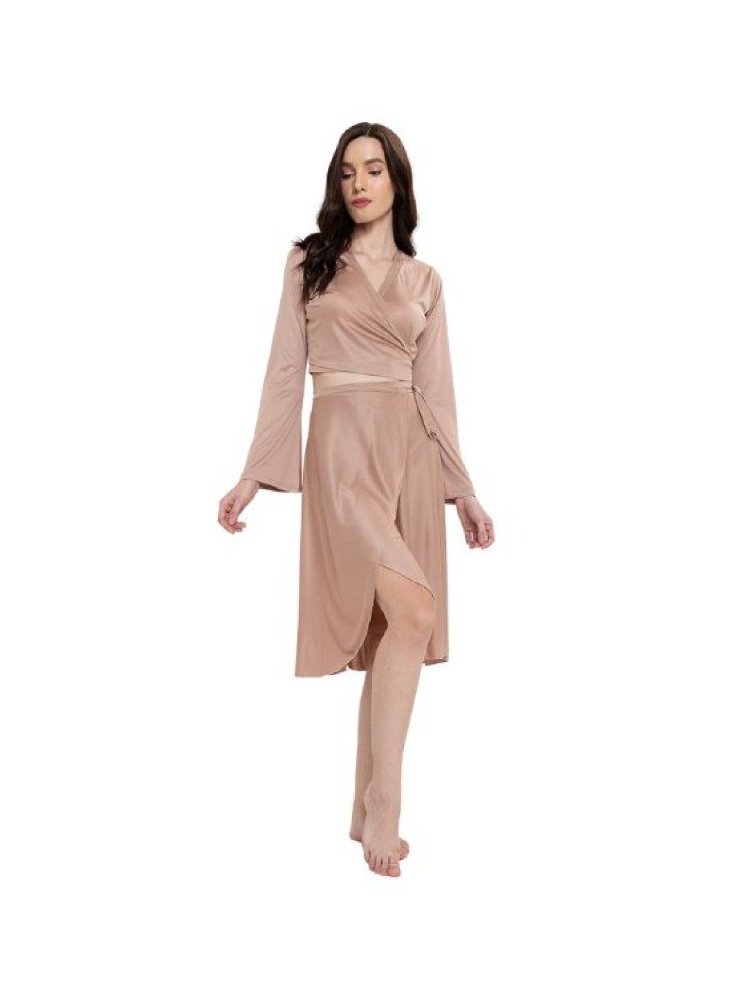 eska Haruhi Wrap Around Skirt (Gold- Image 4)