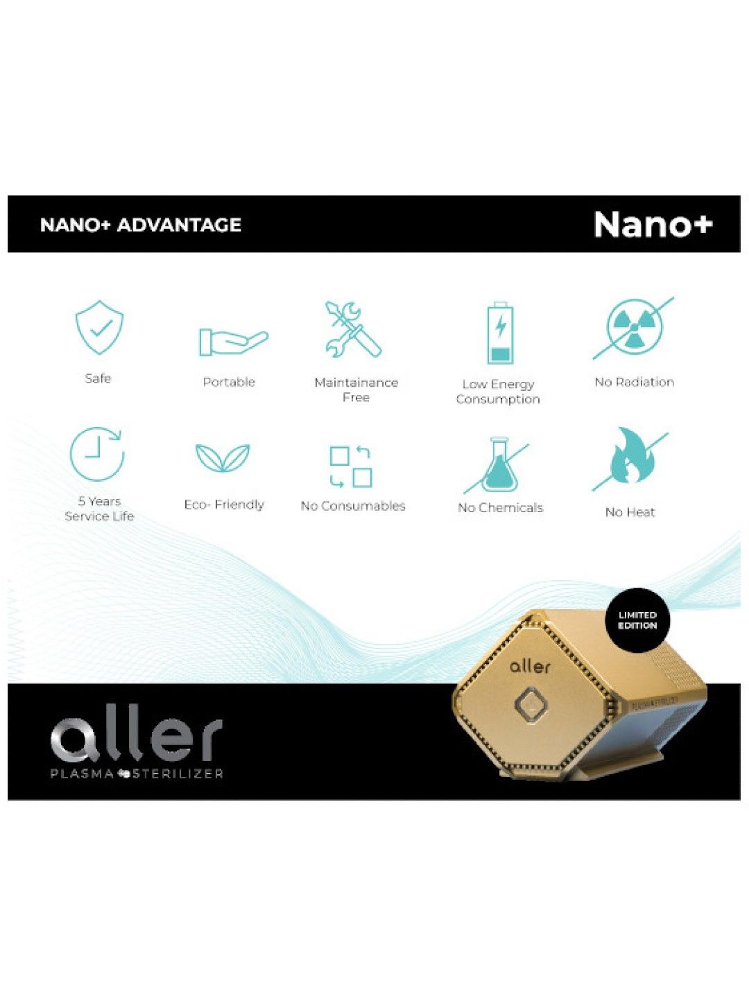 Aller Plasma Nano+ Gold Bundle (No Color- Image 4)