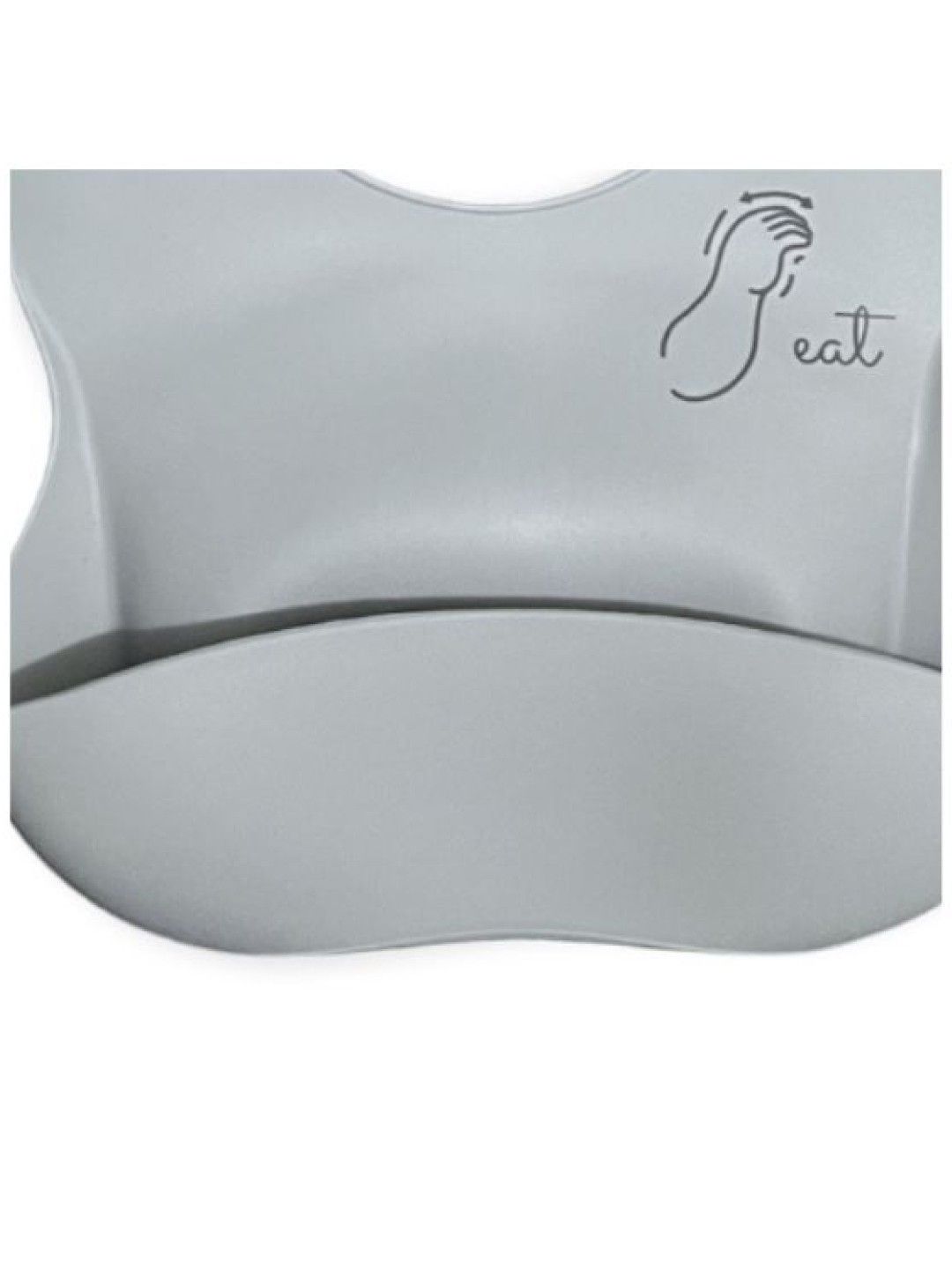 JulieBean Baby Sign Language Bib (Gray- Image 2)