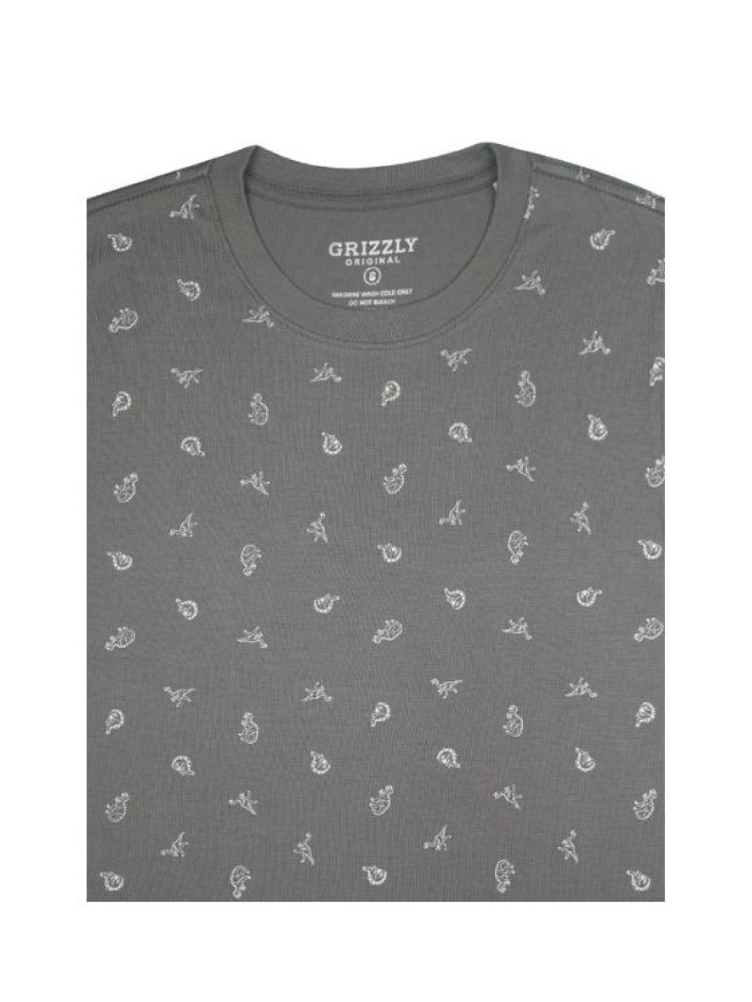 Grizzly Boys Roundneck Short Sleeve Tee (Gray- Image 3)