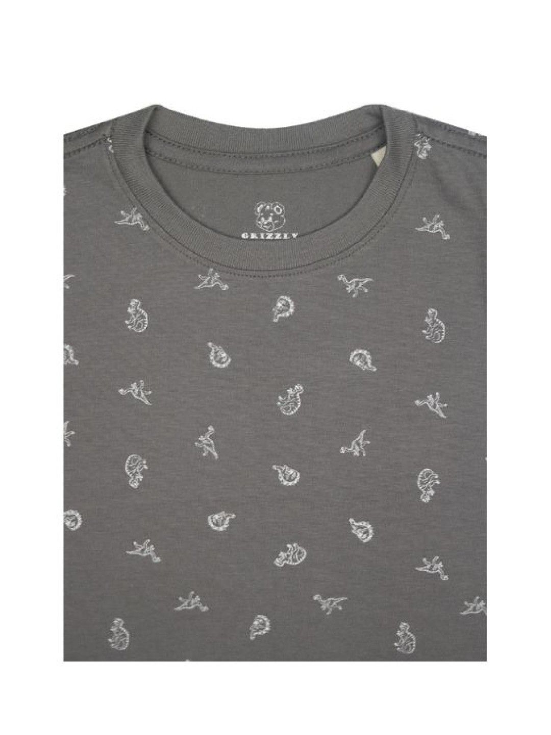 Grizzly Toddler Boys Round neck Short sleeve Tee (Gray- Image 3)