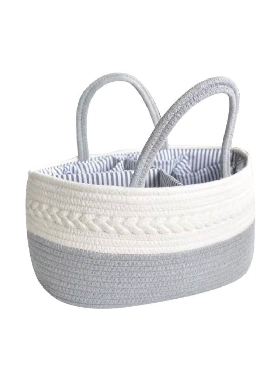 The Baby Basket Woven Cotton Diaper Caddy