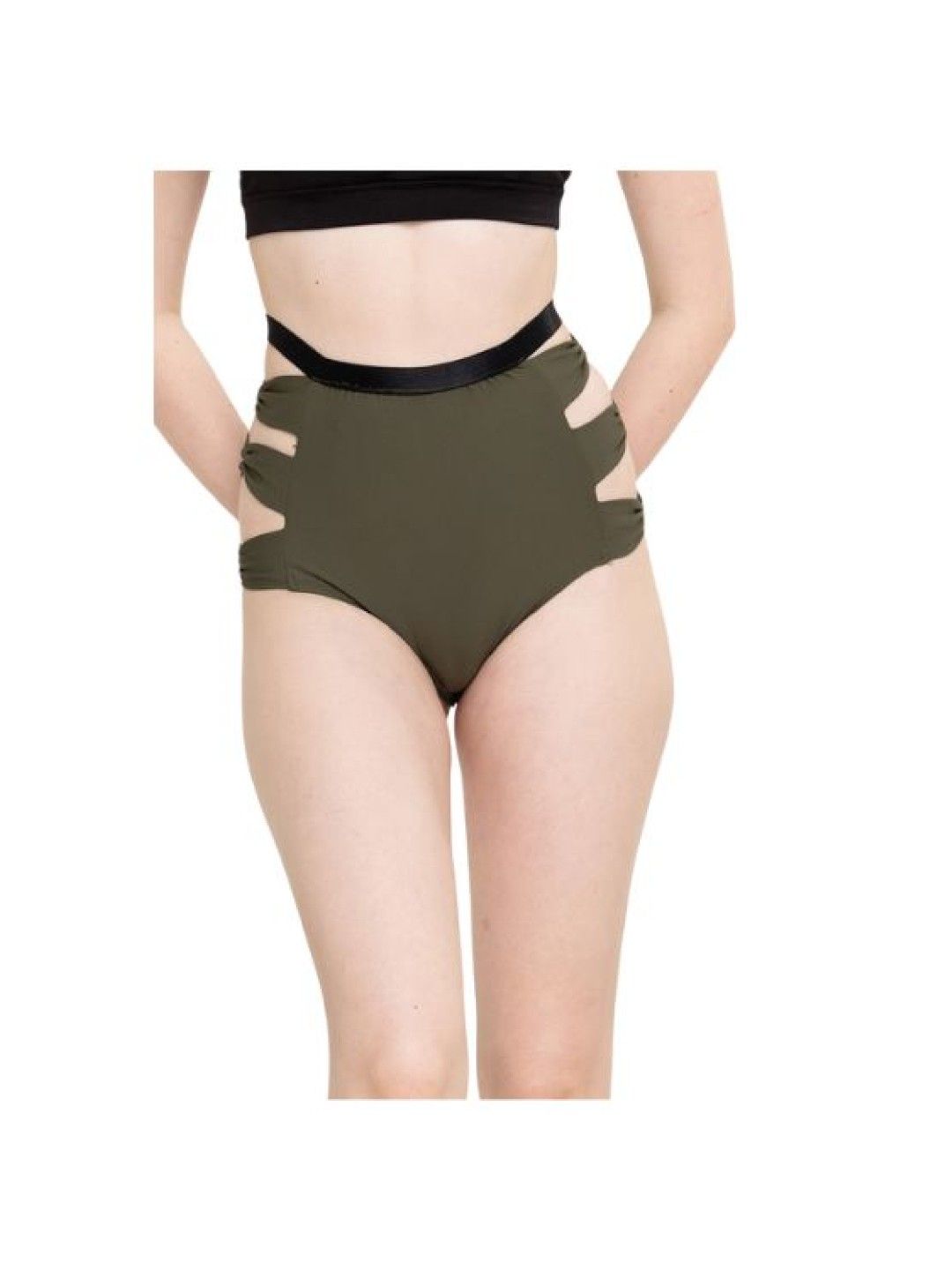 eska Guri Side Peek High Waist Bottoms (Green- Image 1)