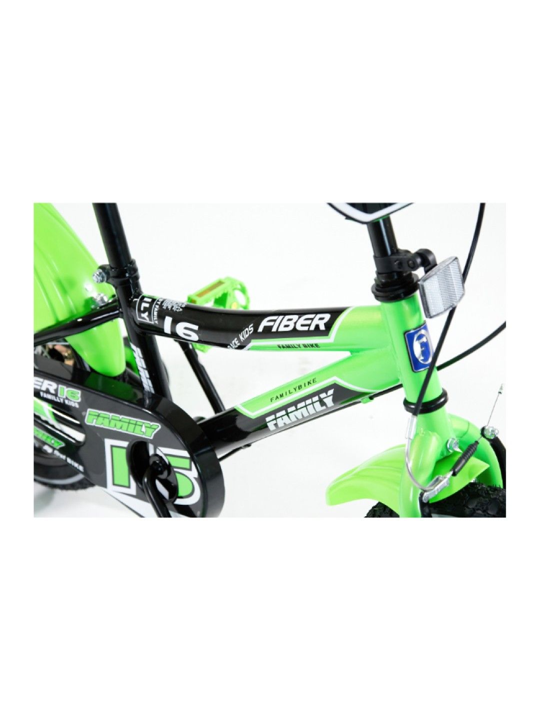 FAMILY Kids' BMX Bicycle Fiber 16" (Green- Image 3)