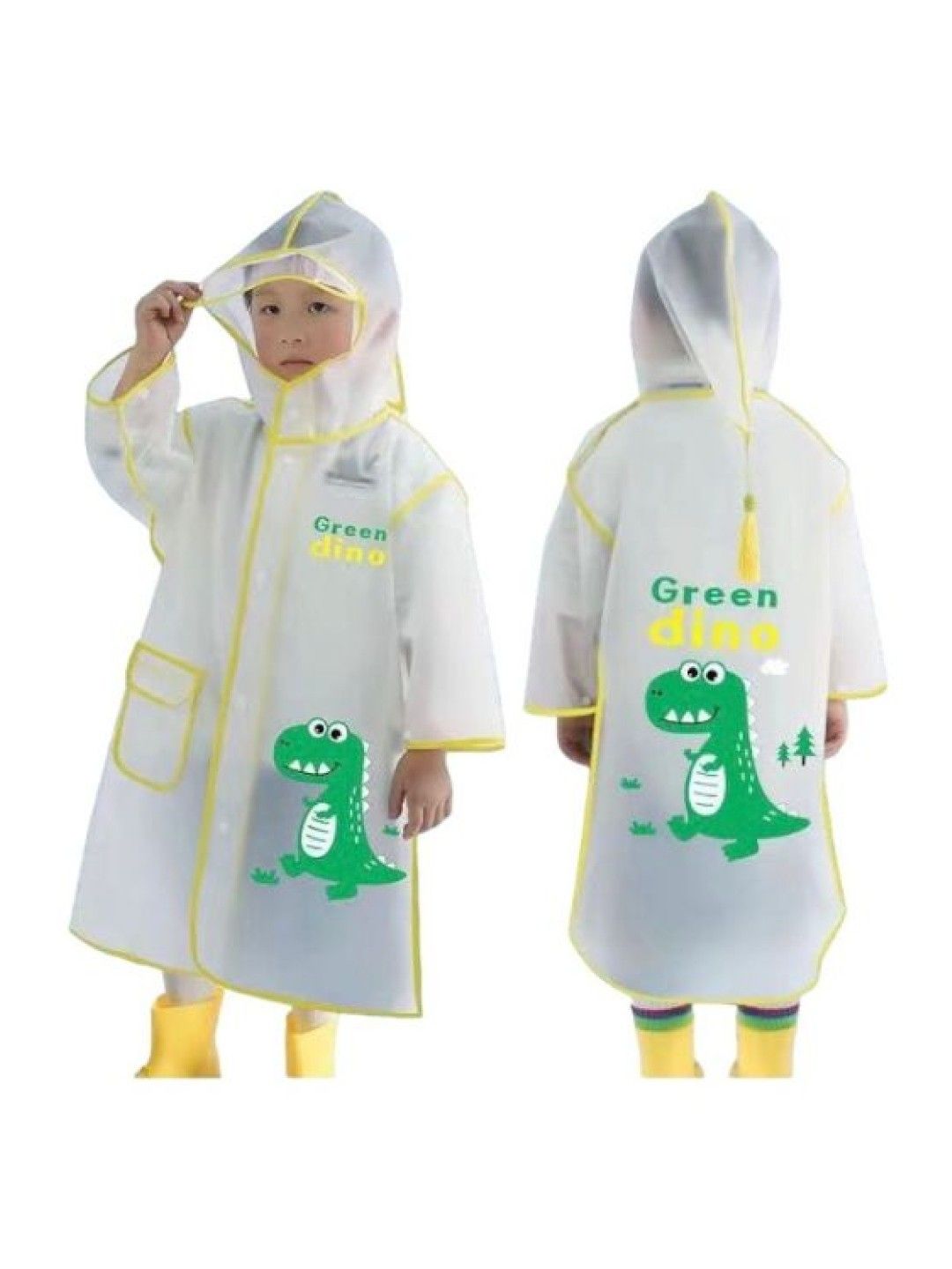 Seams 195 Dinosaur Raincoat (Green- Image 3)