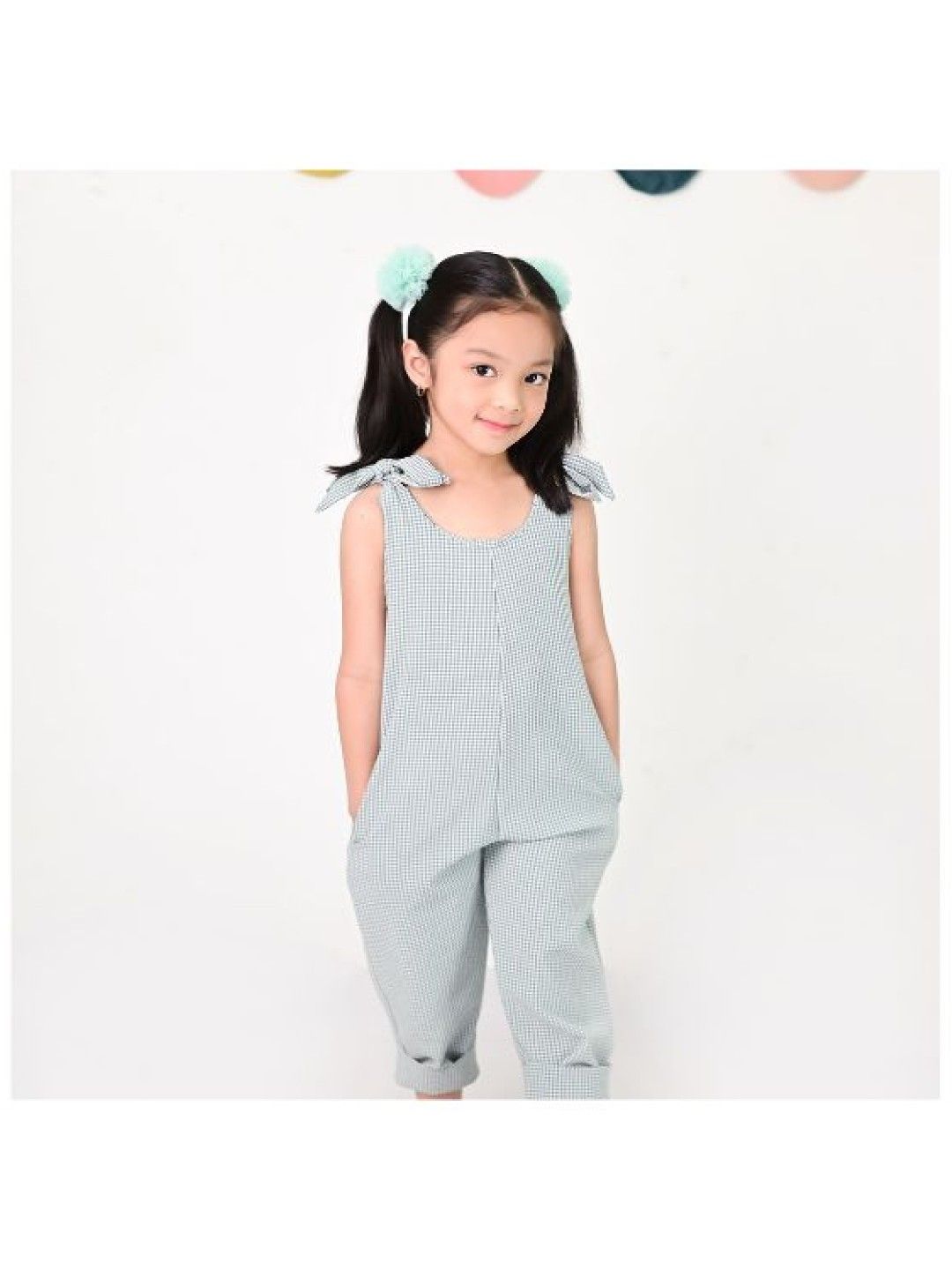 Wear Today Harper Jumpsuit (Green Checkered- Image 4)