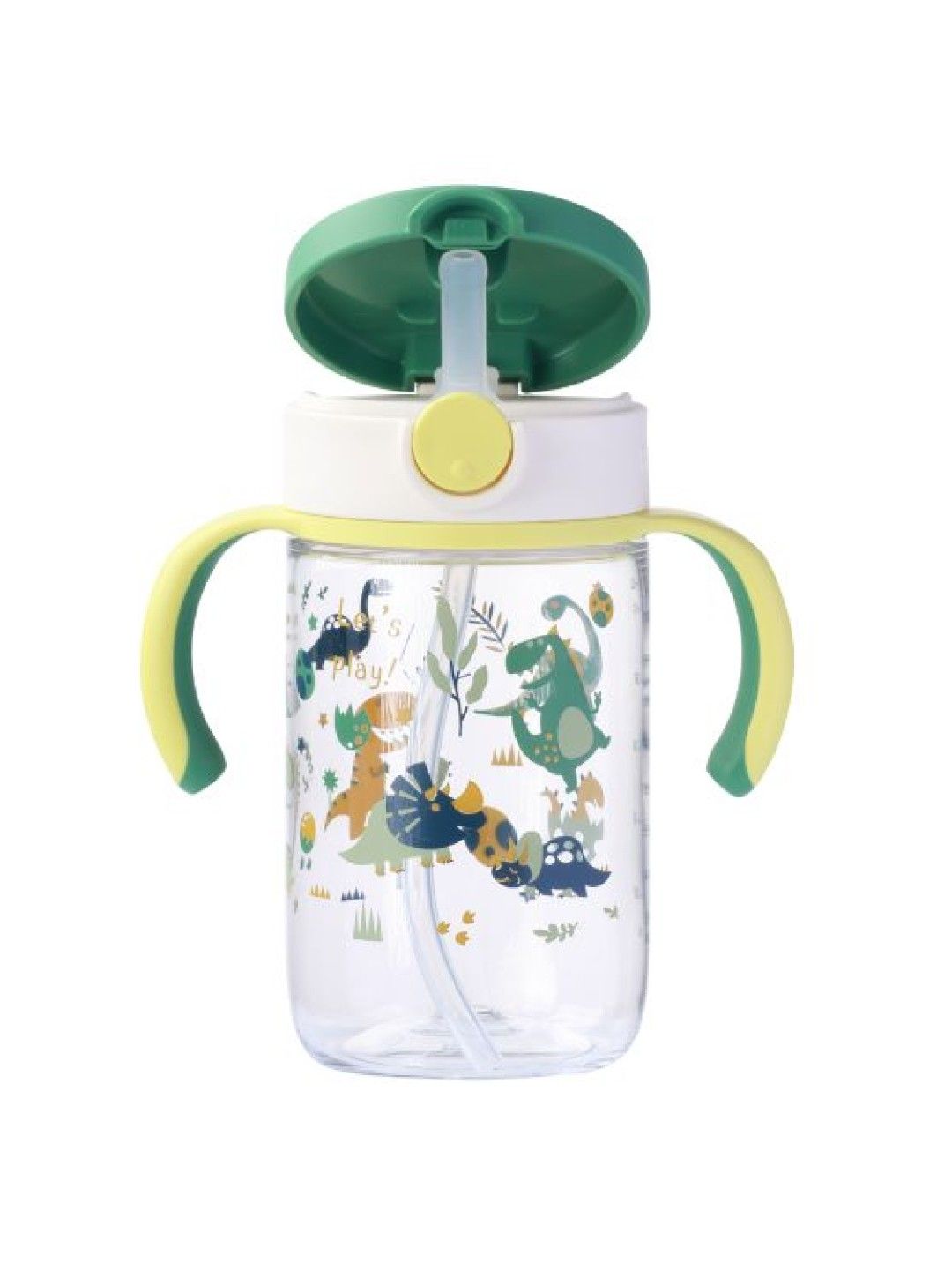 Richell AXSTARS Straw Cup 320 (Green Dino- Image 3)