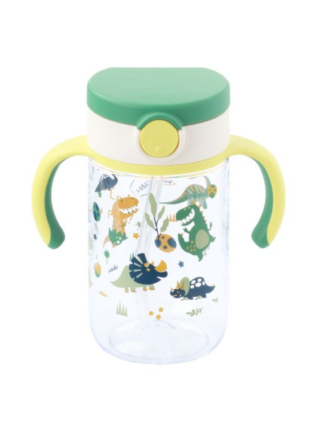 Richell AXSTARS Straw Cup 320 (Green Dino- Image 1)
