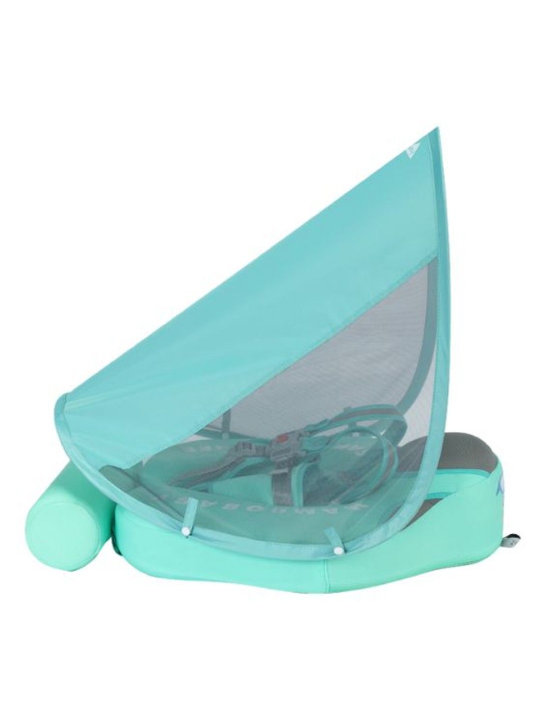 Mambobaby Air-Free Chest Type With Canopy and Stabilizer (Green Whale- Image 1)