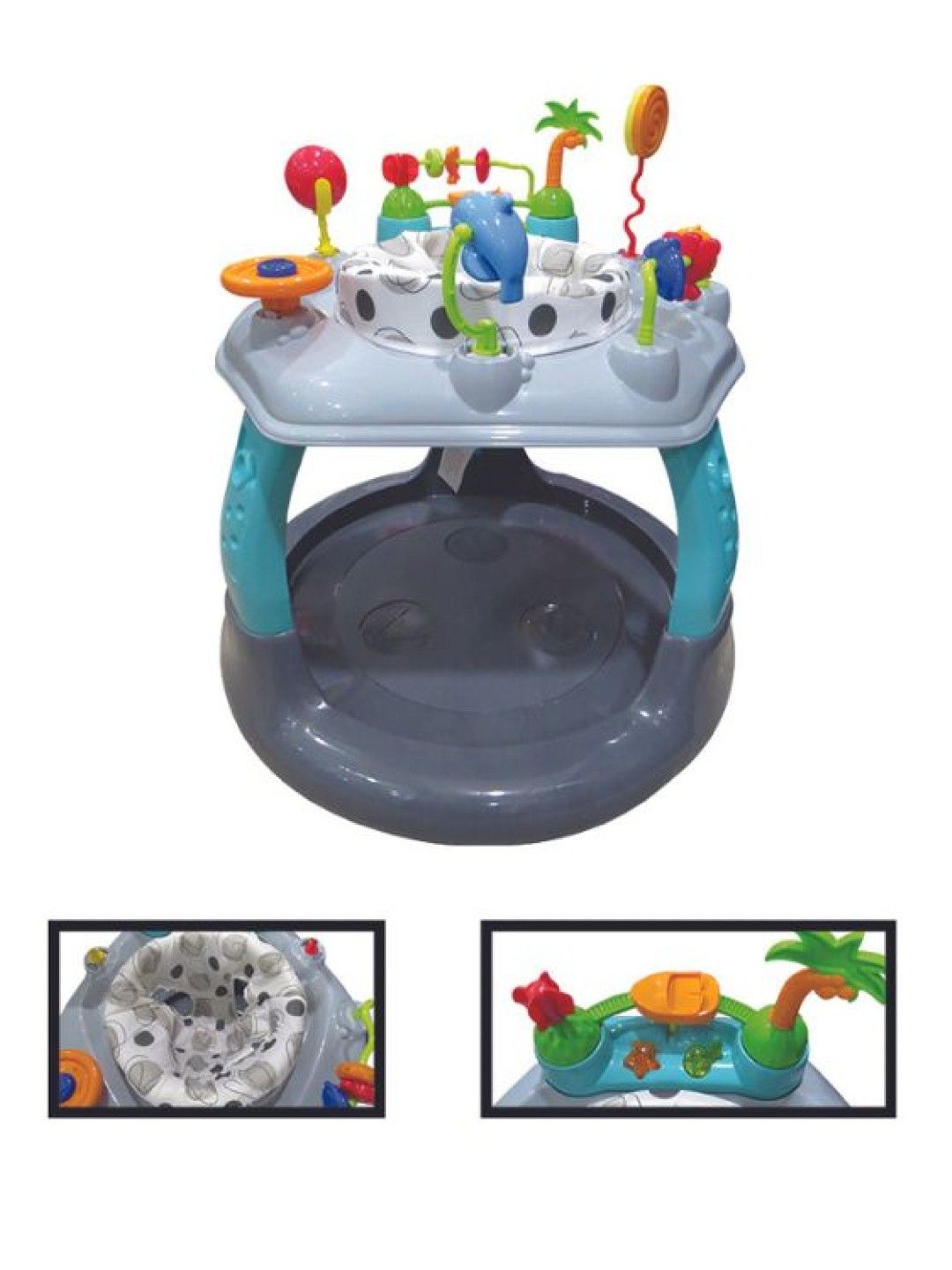 Bebeta Walker Baby Active Center with Toys (Green Grey- Image 3)