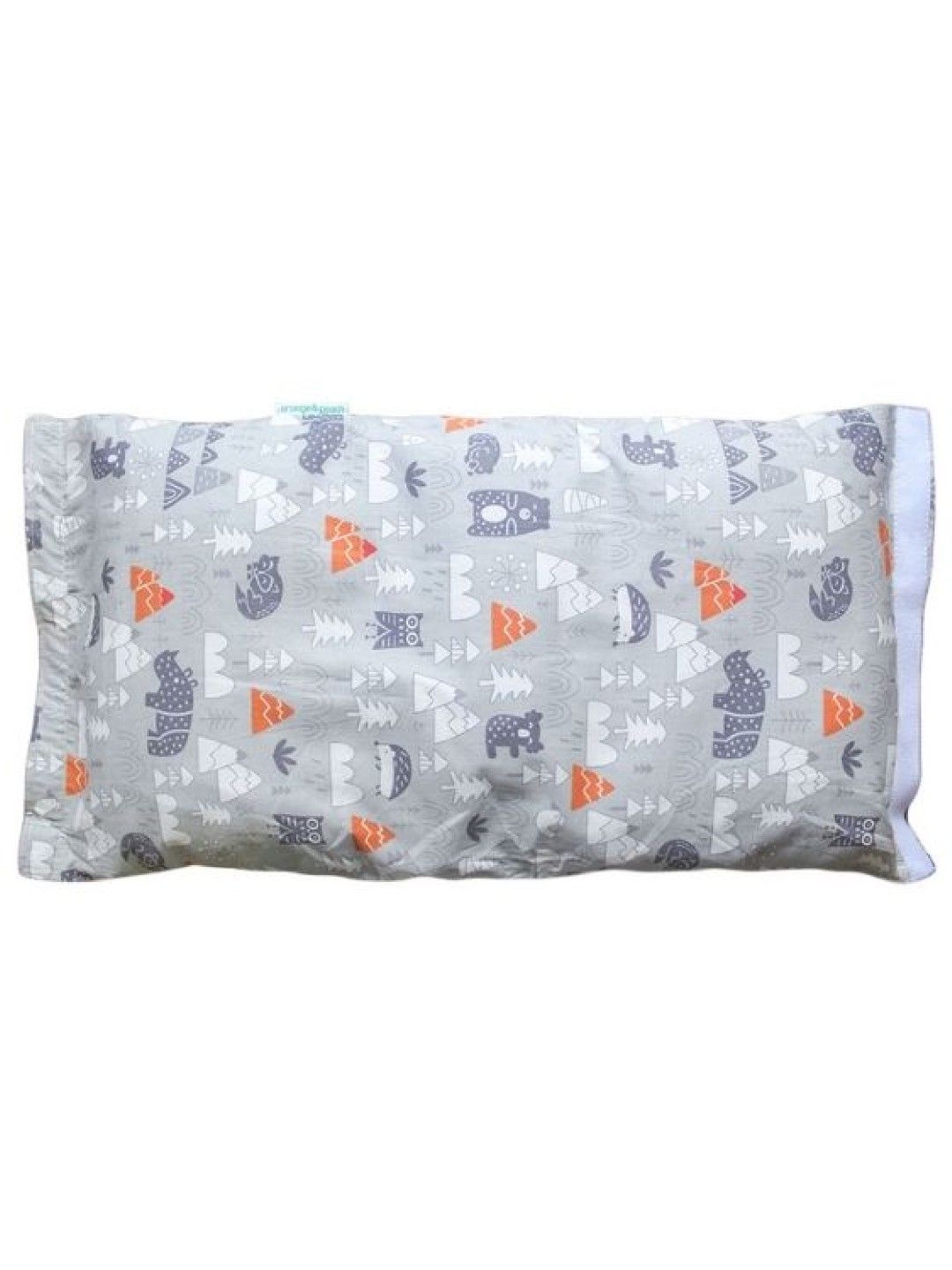 Orange & Peach 2-in-1 Breastfeeding Pillow Baby and Kids Pillow Grey Woodland (No Color- Image 4)