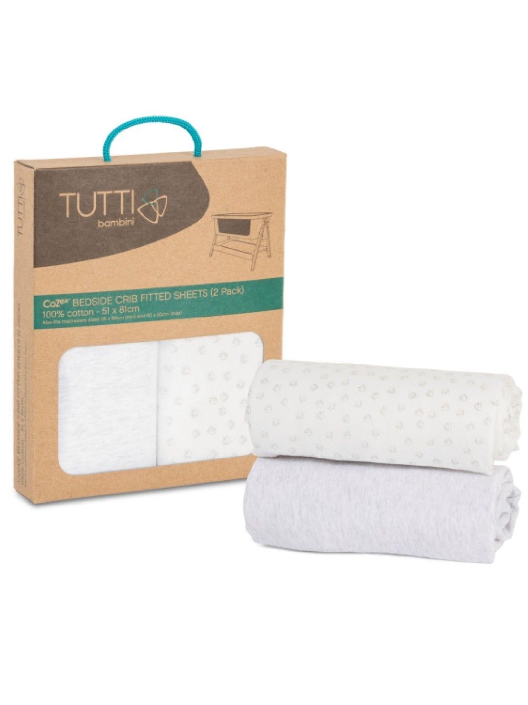 Tutti Bambini Cozee Fitted Sheets (2pack)
