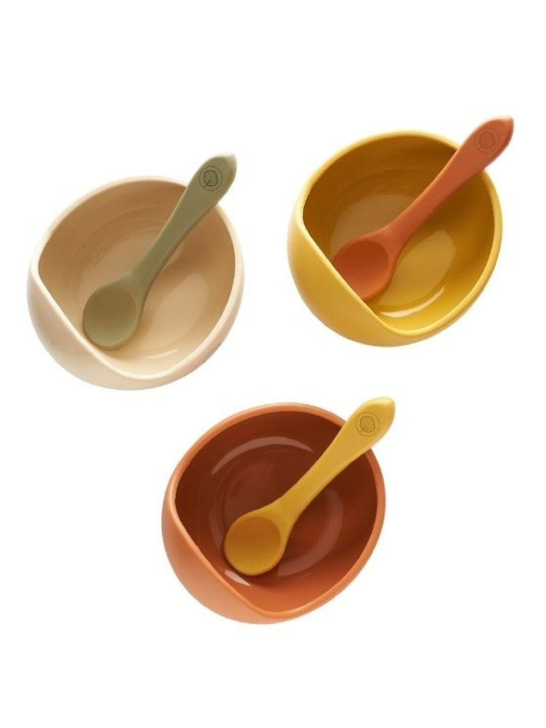 Forest Baby Silicone Bowl and Spoon Set Earthy Collection (Almond- Image 4)