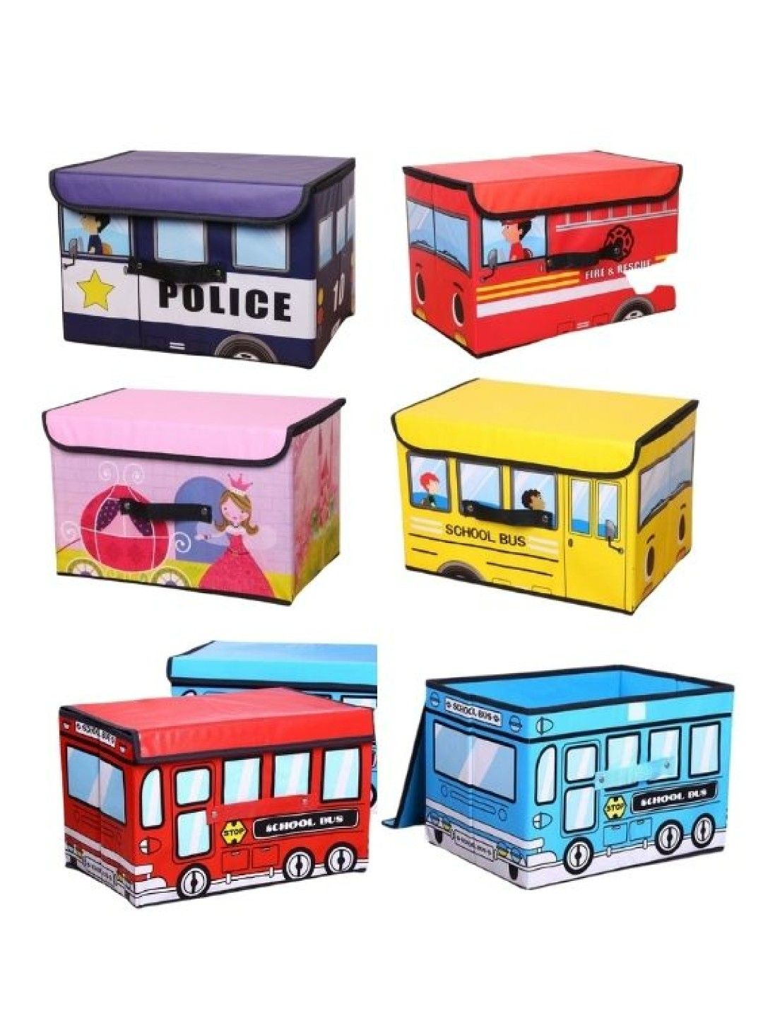 Hungry Hippo PH Foldable Bus Storage Box (Red- Image 2)