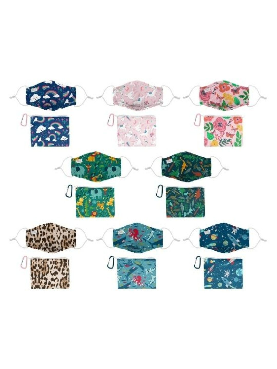 Stephen Joseph Adjustable Filter Pocket Mask with Zipper Pouch edamama